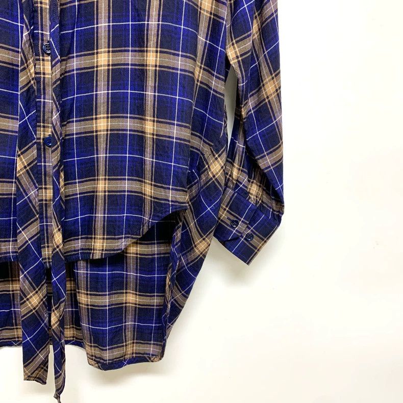 Balenciaga Balenciaga size 32 Checked Shirt with Large Logo on Back Size XS / US 0-2 / IT 36-38 - 6 Thumbnail