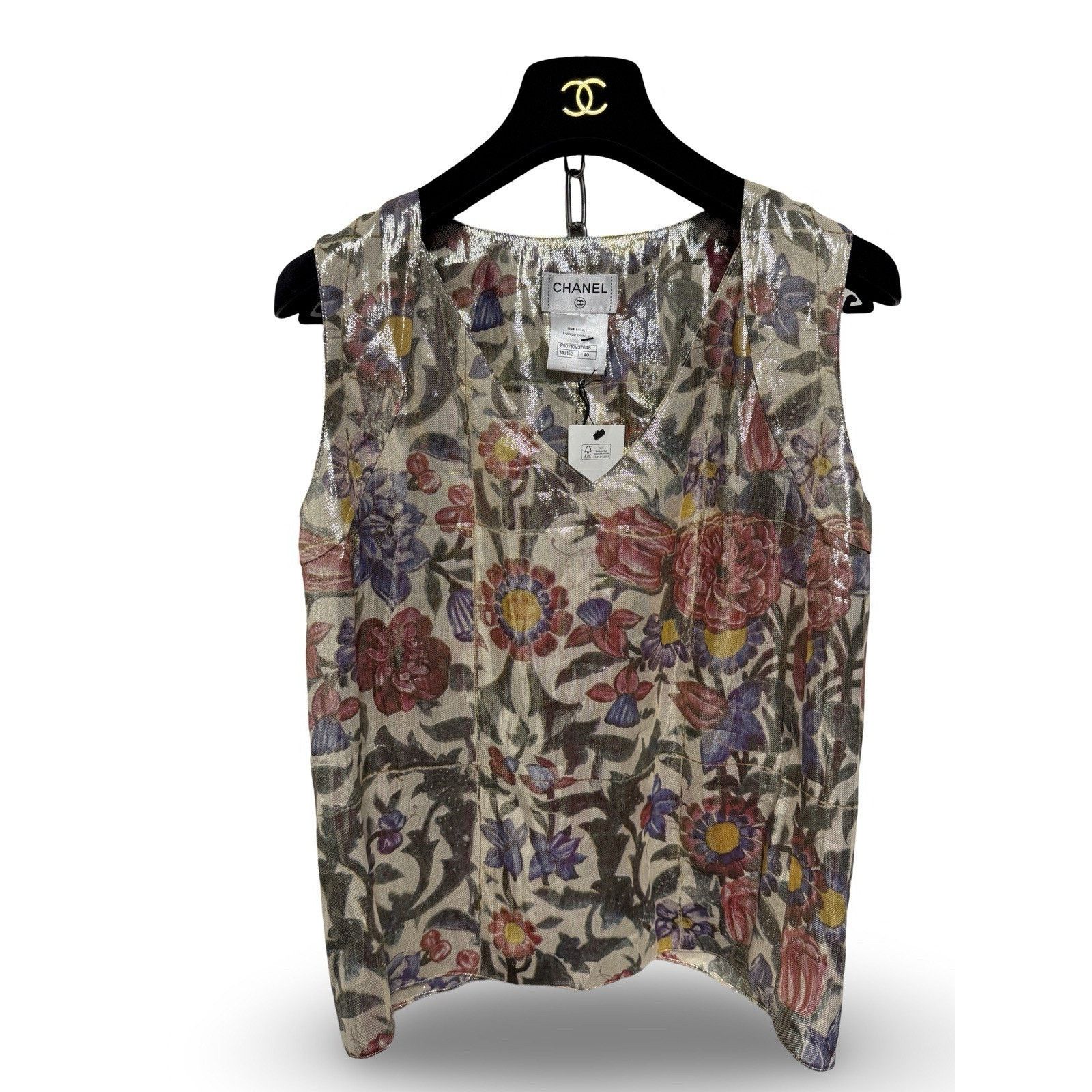 Chanel NWT CHANEL Silk Blouse 2015 Collection Karl Lagerfeld Size S / US 4 / IT 40 - 5 Thumbnail