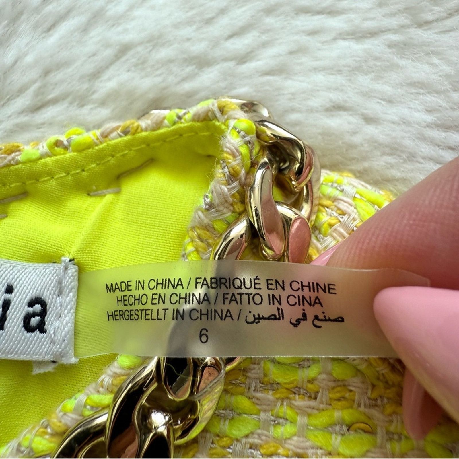 Alice + Olivia Alice+Olivia women tweed dress size 6 US Size M / US 6-8 / IT 42-44 - 7 Thumbnail
