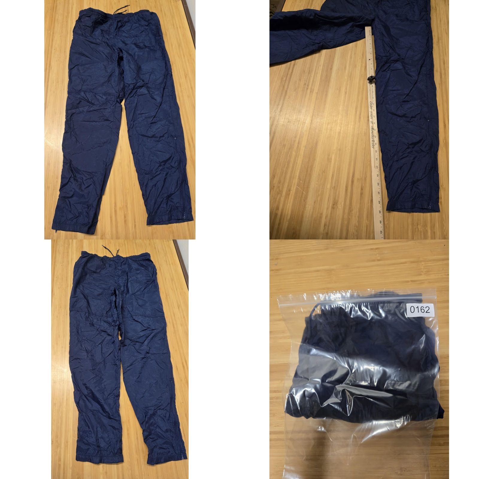 Nike VINTAGE Nike Pants Mens Medium Blue Nylon Track Windbreaker Warm Up 90s Size US 31 - 8 Thumbnail