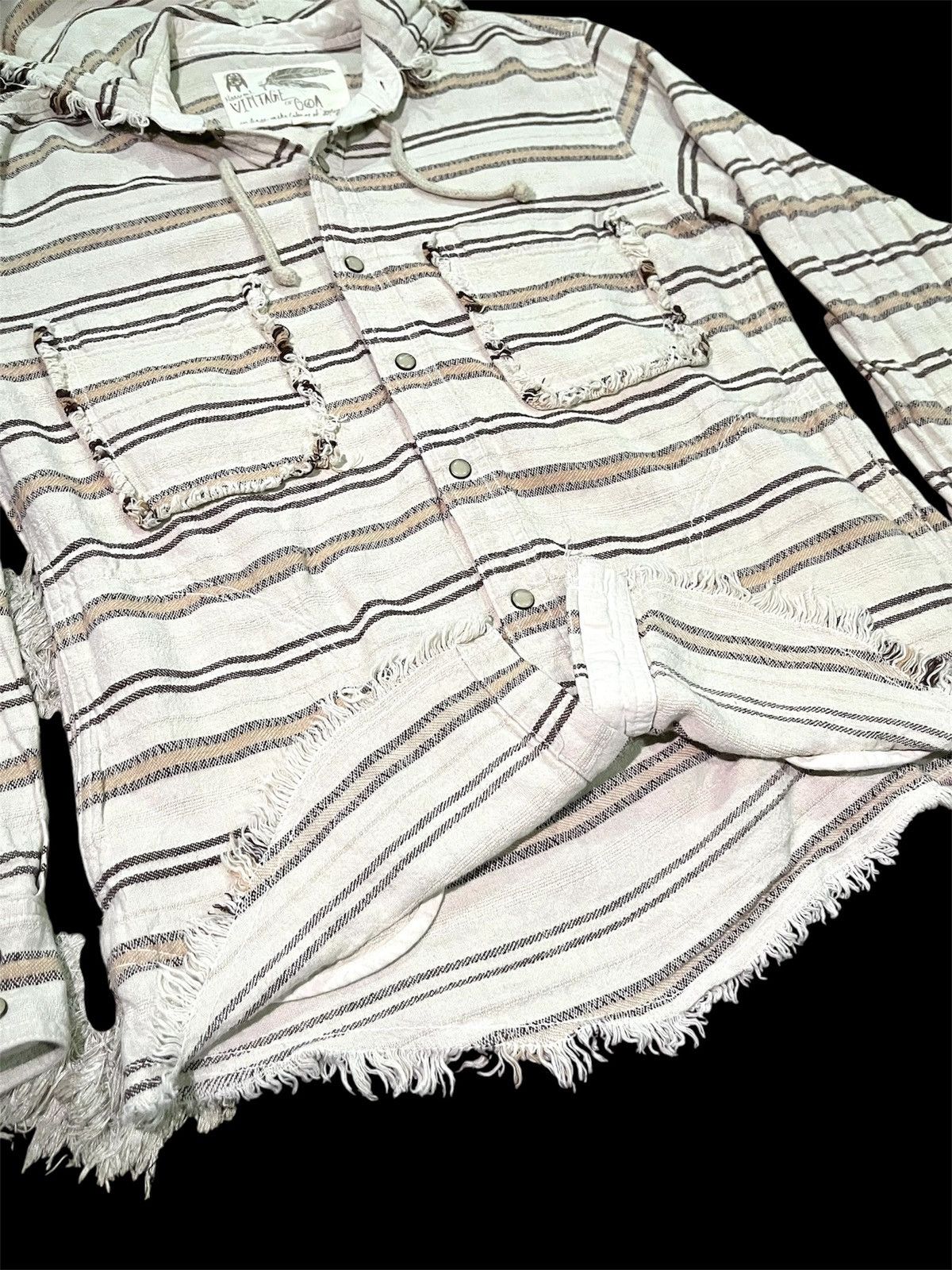 Le Grande Bleu (L.G.B.) Japanese Goa flanel hoodie punk style Size US M / EU 48-50 / 2 - 4 Thumbnail