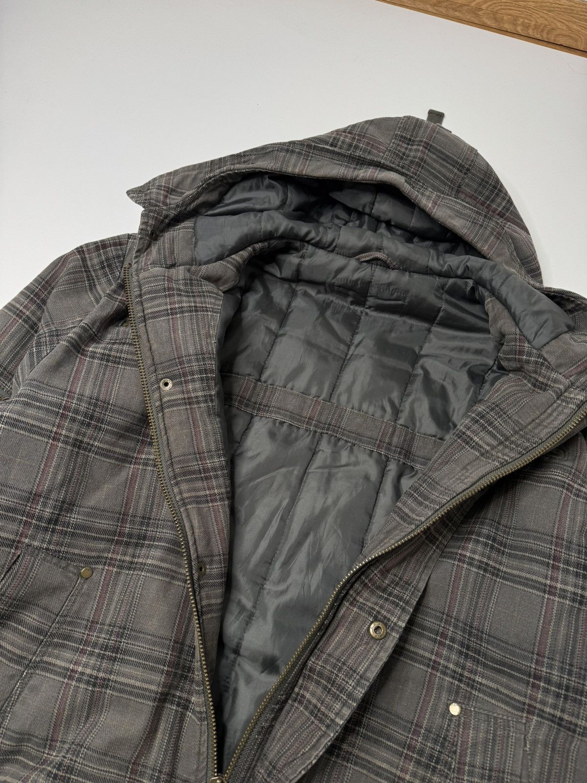 If Six Was Nine Vintage avant garde khaki checked jacket active sk8 00s y2k Size US XL / EU 56 / 4 - 5 Thumbnail