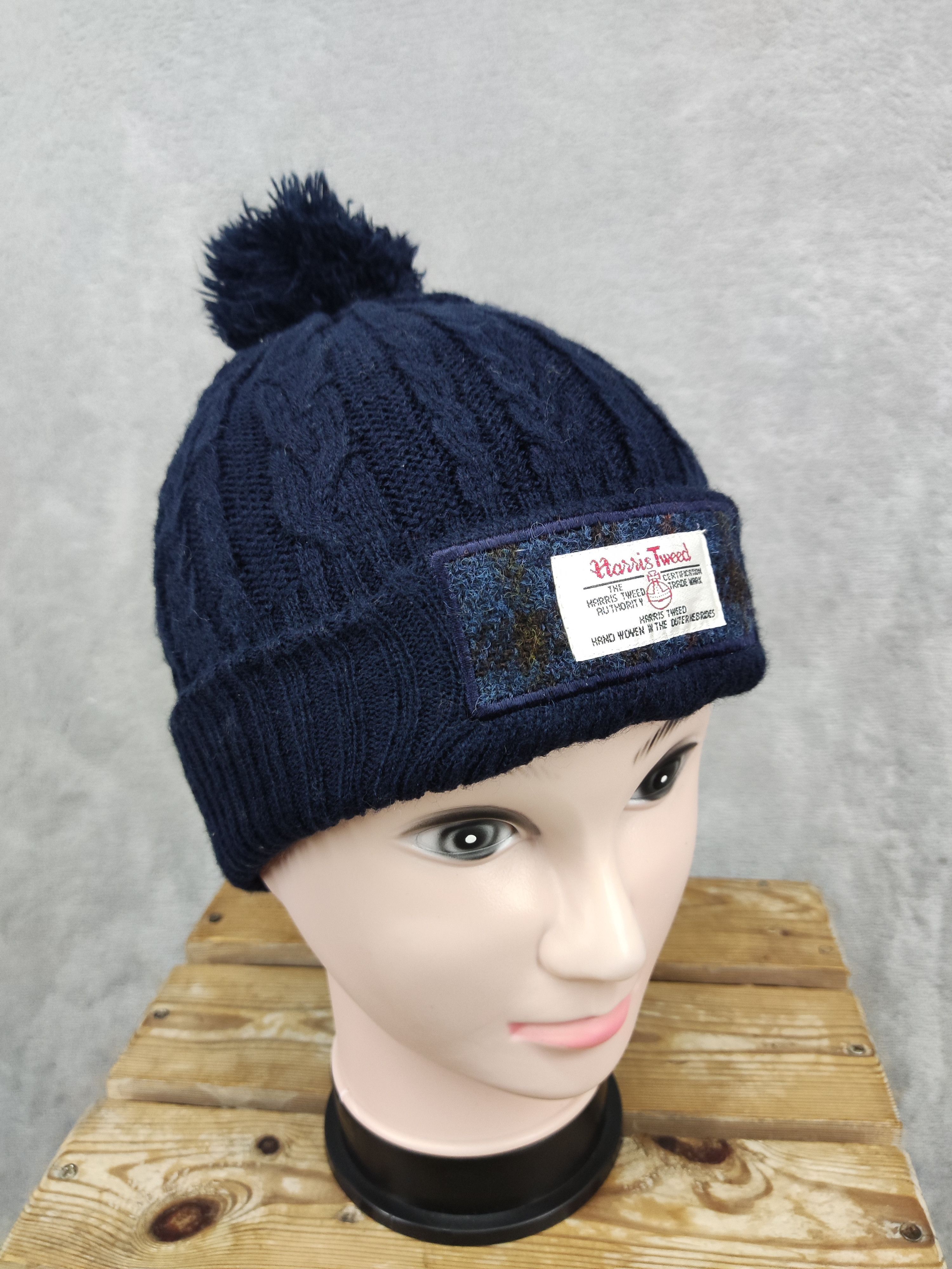 Harris Tweed × Vintage Vintage Harris Tweed Beanie Hat Size ONE SIZE - 2 Thumbnail