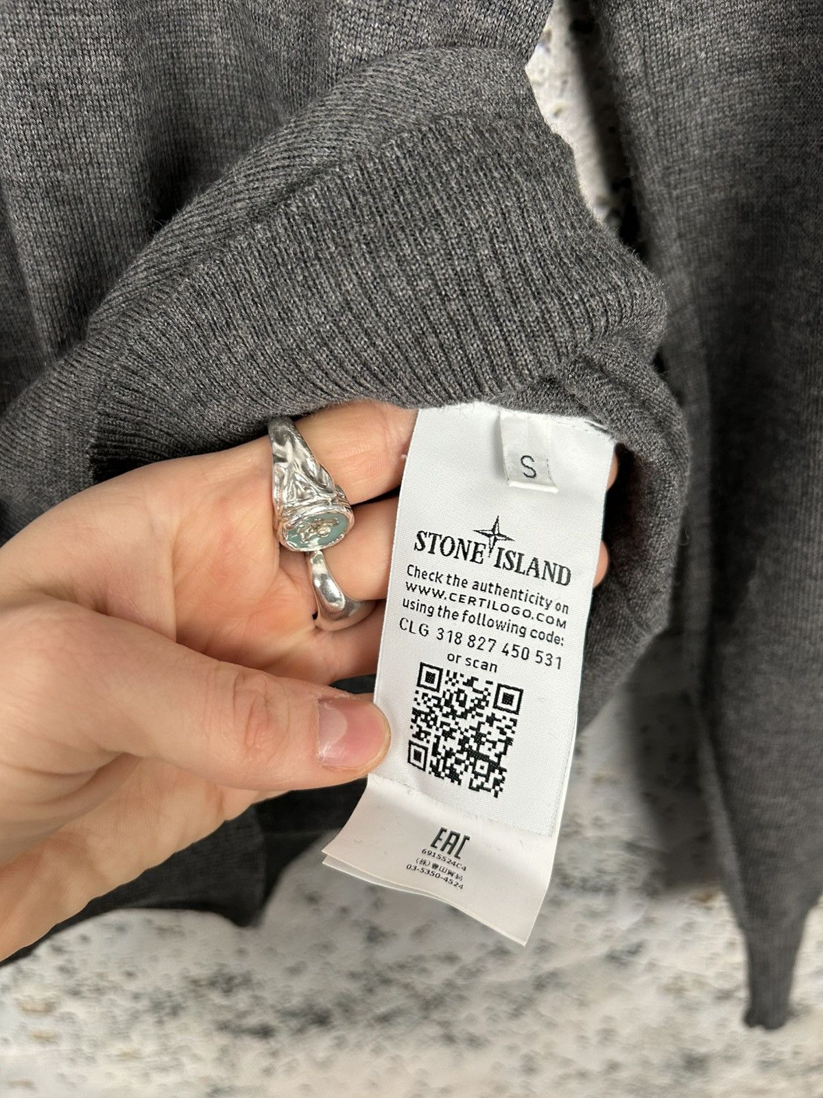 Designer × Stone Island Stone Island Wool Sweater Knit Patch Designer Rare Vintage Size US S / EU 44-46 / 1 - 6 Thumbnail