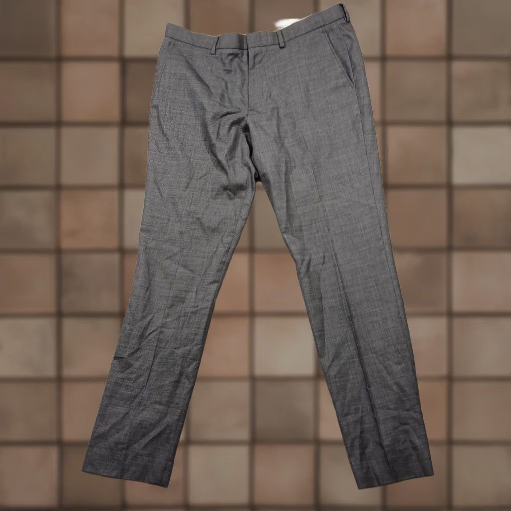 J.Crew J.Crew Ludlow Suit Pants Mens 35x32 Gray Slim Wool Blend Dress Trousers Size 34R - 1 Thumbnail
