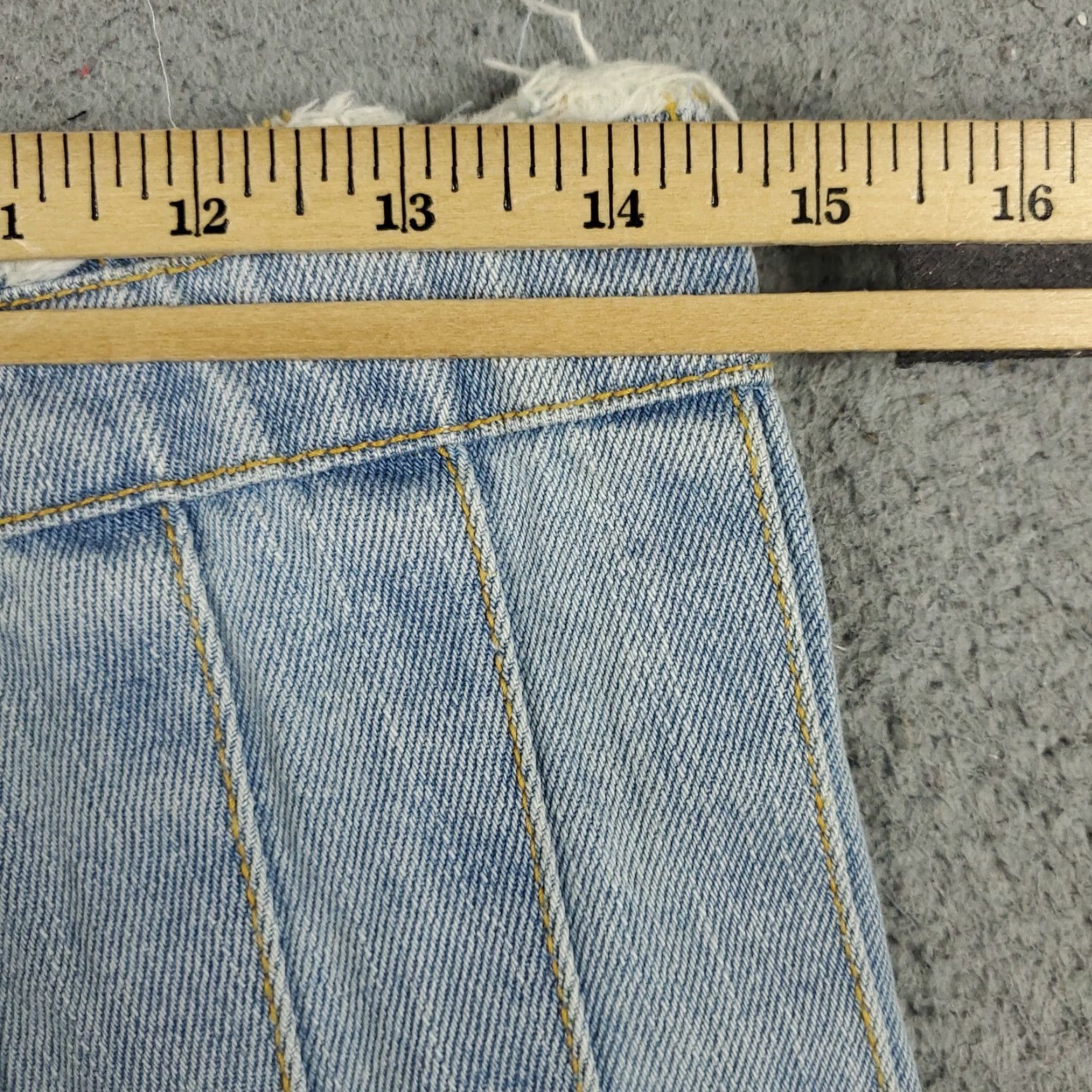 Andersson Bell Andersson Bell Skirt Womens Size 27 Blue Apron Pleated Denim Mini Wrap Skirt Size 27" / US 4 / IT 40 - 2 Thumbnail