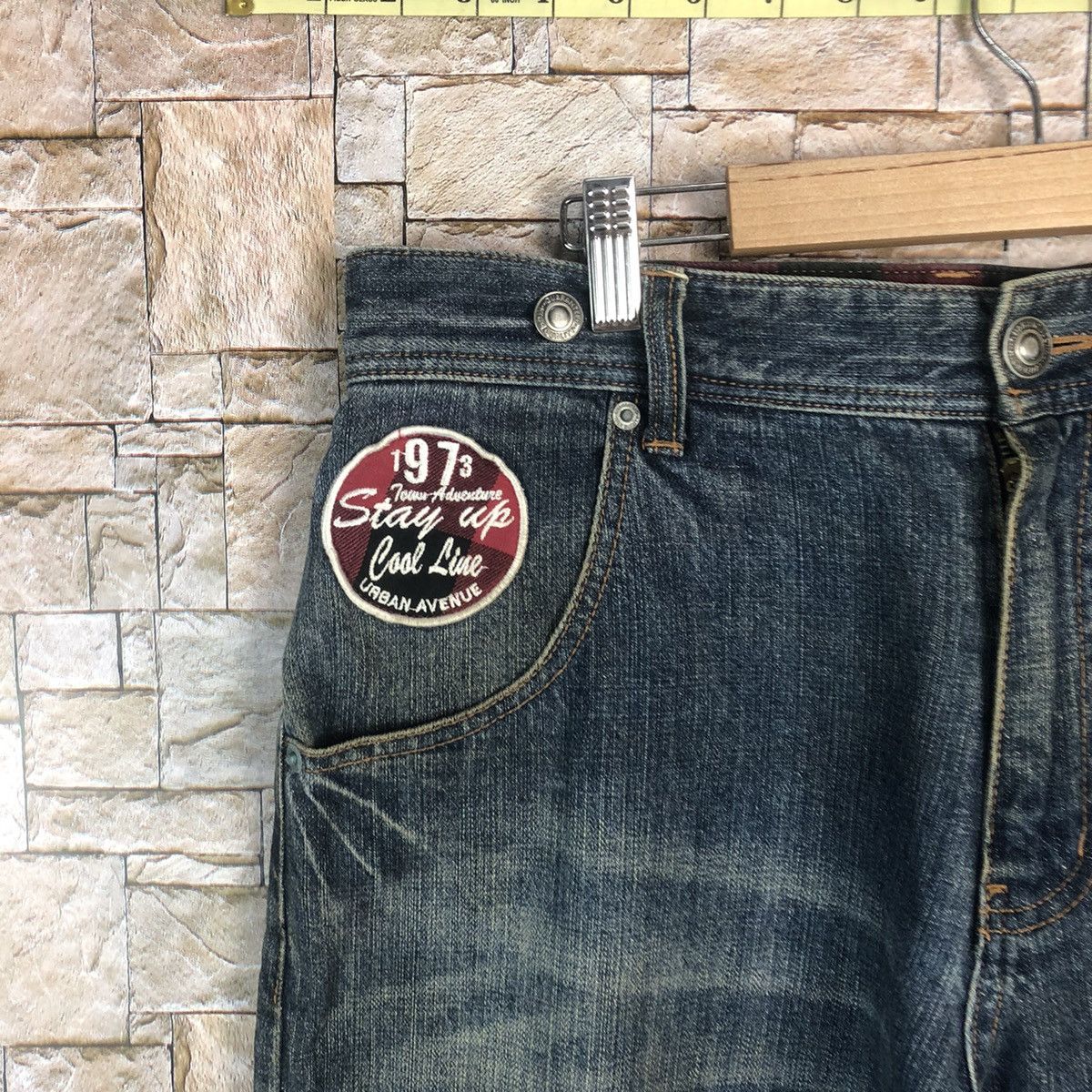 Designer × Japanese Brand Urban Vanue double waist Blue Denim Pants #A117 Size US 32 / EU 48 - 9 Thumbnail