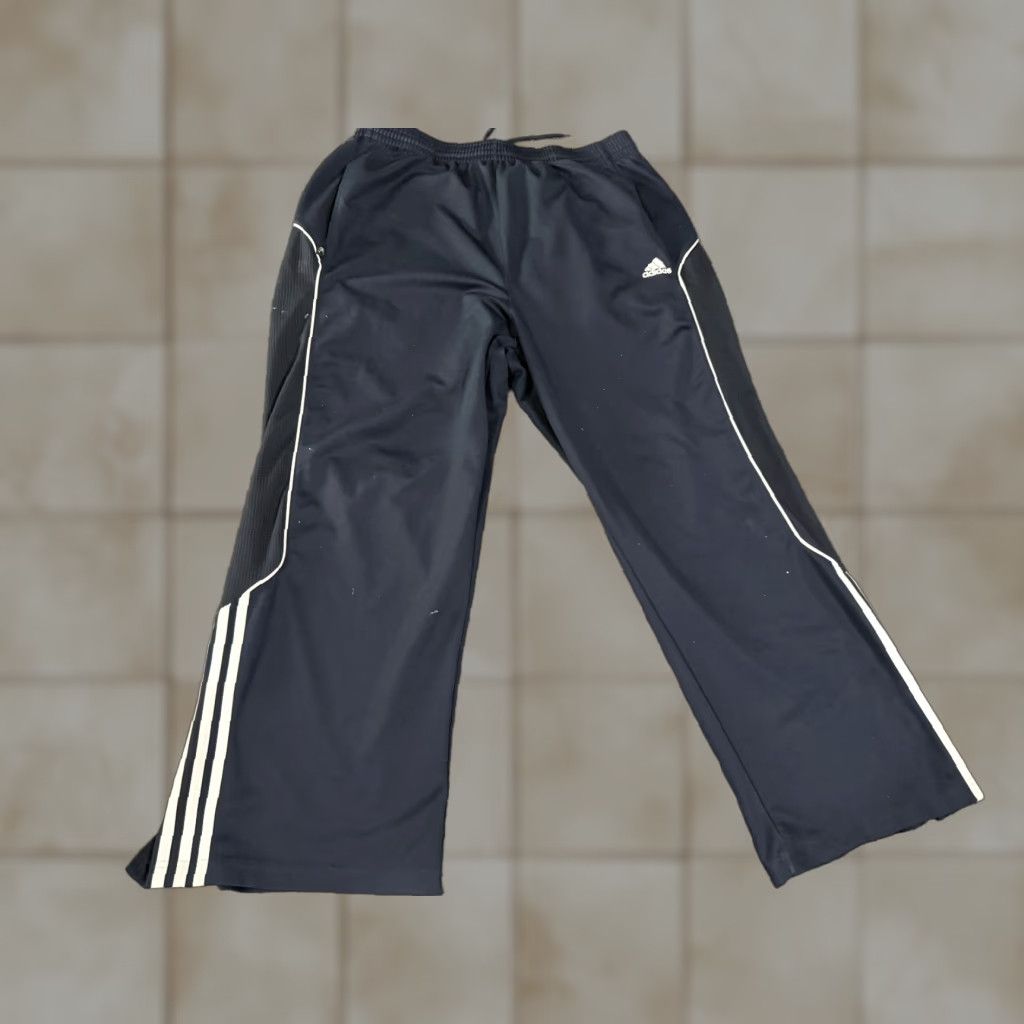 Adidas Adidas Track Pants Mens XL Blue Striped Athletic Training Soccer Pants Size US 36 / EU 52 - 1 Thumbnail