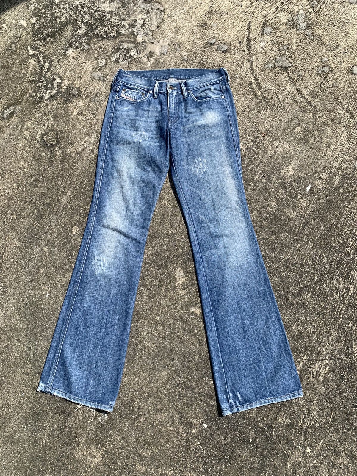 Diesel × Le Grande Bleu (L.G.B.) Steal 🔥 Flare diesel distressed bootcut jeans Size 27" / US 4 / IT 40 - 1 Thumbnail
