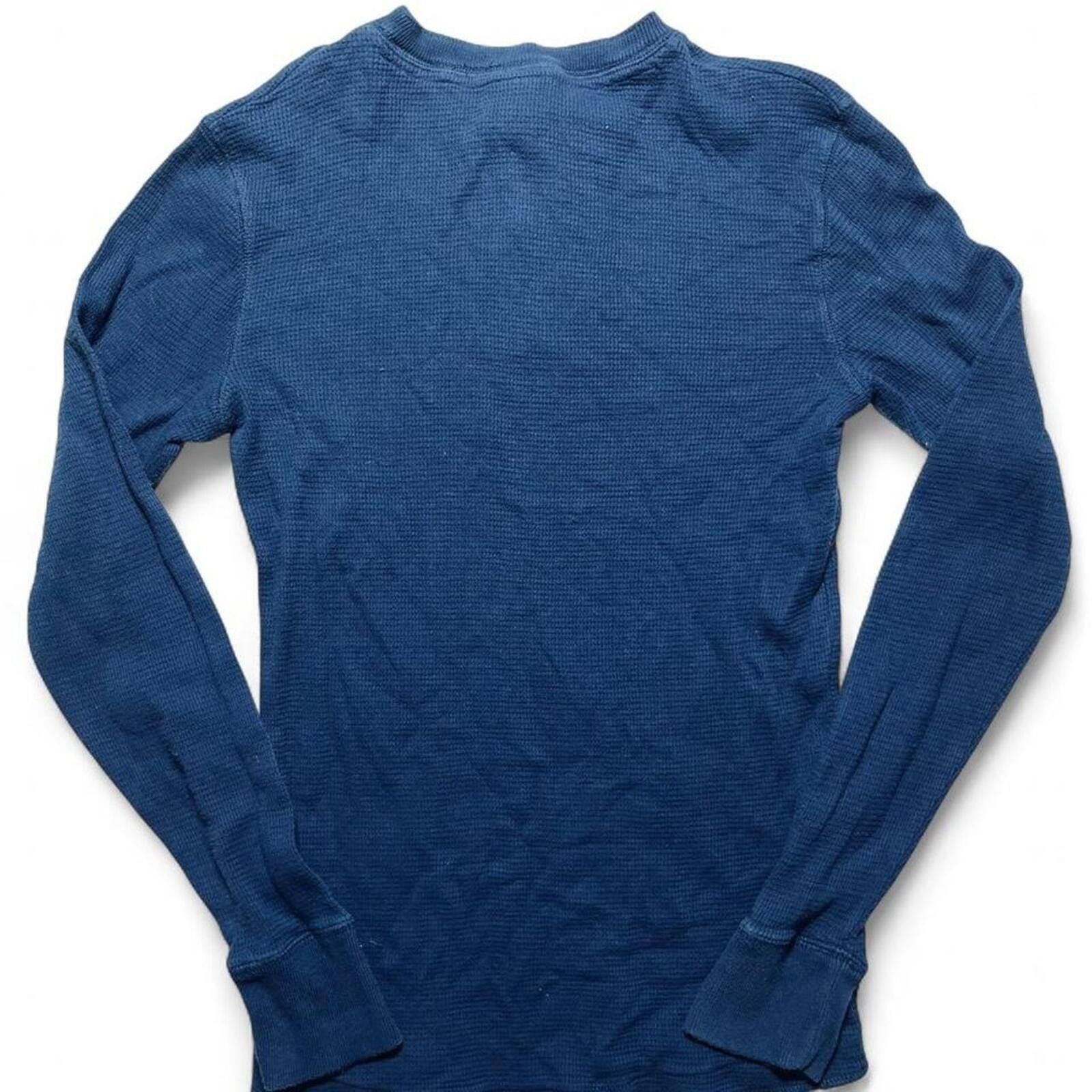 Mossimo Mossimo Supply Co. Waffle Knit Henley Shirt Size L (12/14) Size US L / EU 52-54 / 3 - 2 Thumbnail