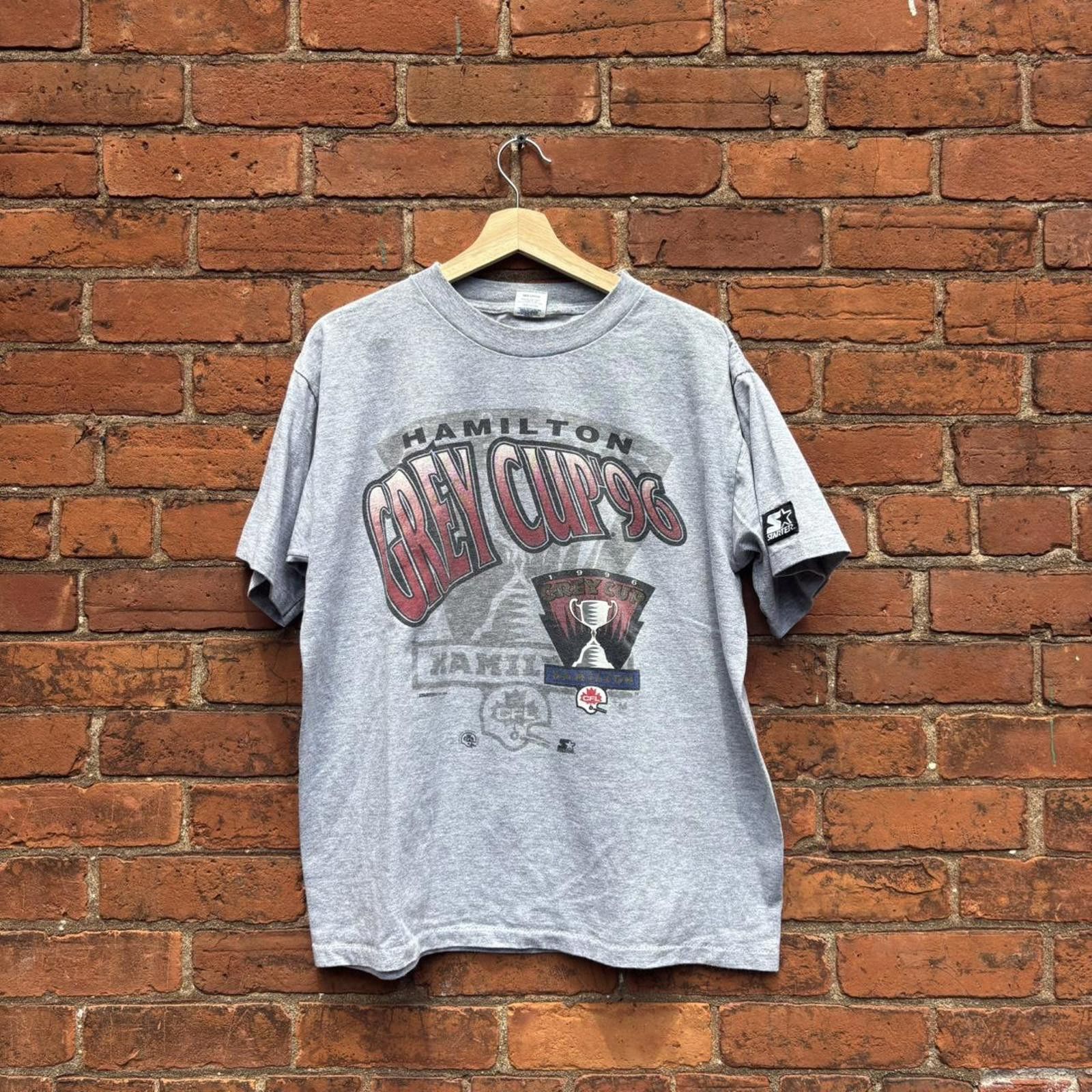 Starter Vintage Hamilton grey cup starter t shirt 1996 M/L Size US M / EU 48-50 / 2 - 1 Thumbnail