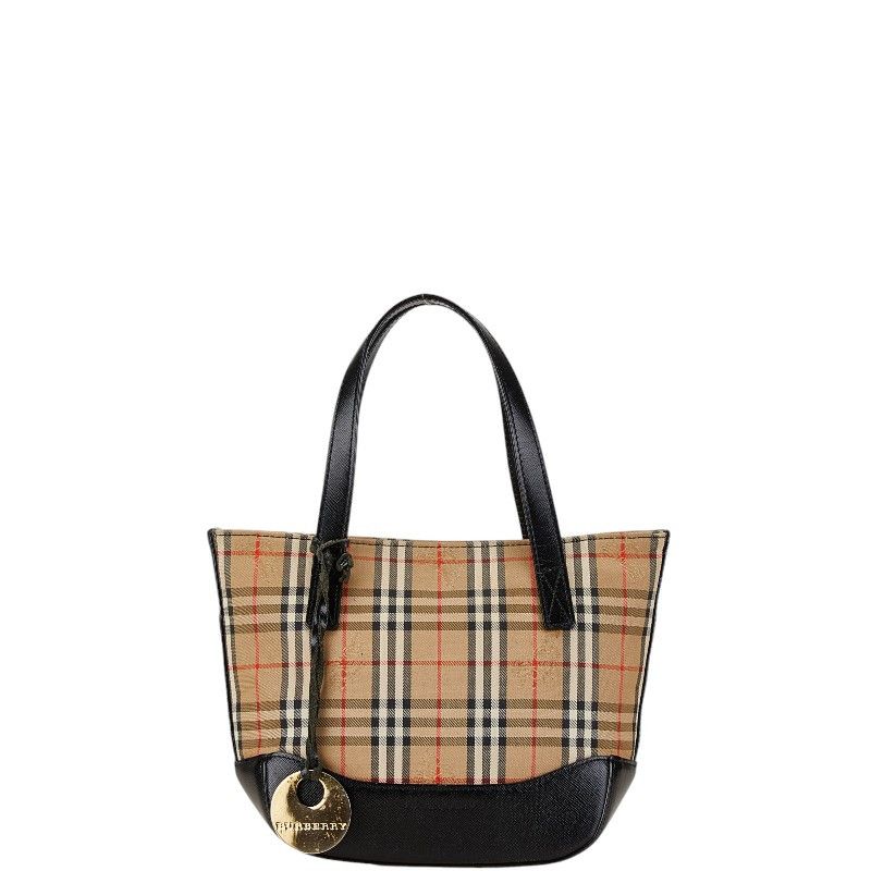 Burberry Burberry Burberry Nova Check Shadow Horse Canvas Leather Handbag Canvas Handbag in Very Good Condition Size ONE SIZE - 1 Thumbnail