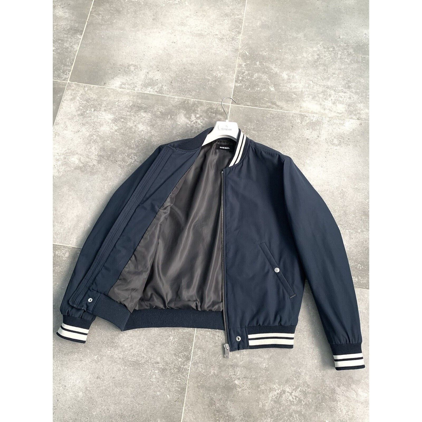 Diesel Men's DIESEL Casual Bomber Jacket Classic Coat M-L EU50 UK40 Size US L / EU 52-54 / 3 - 13 Thumbnail