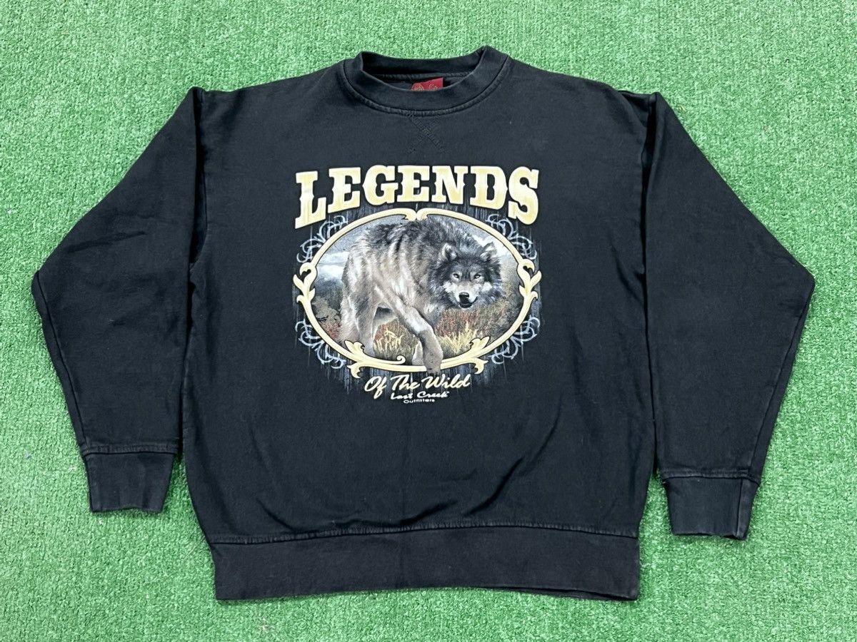 Vintage Y2k Legends Of The Wild Crewneck Sweatshirt Size US M / EU 48-50 / 2 - 1 Thumbnail