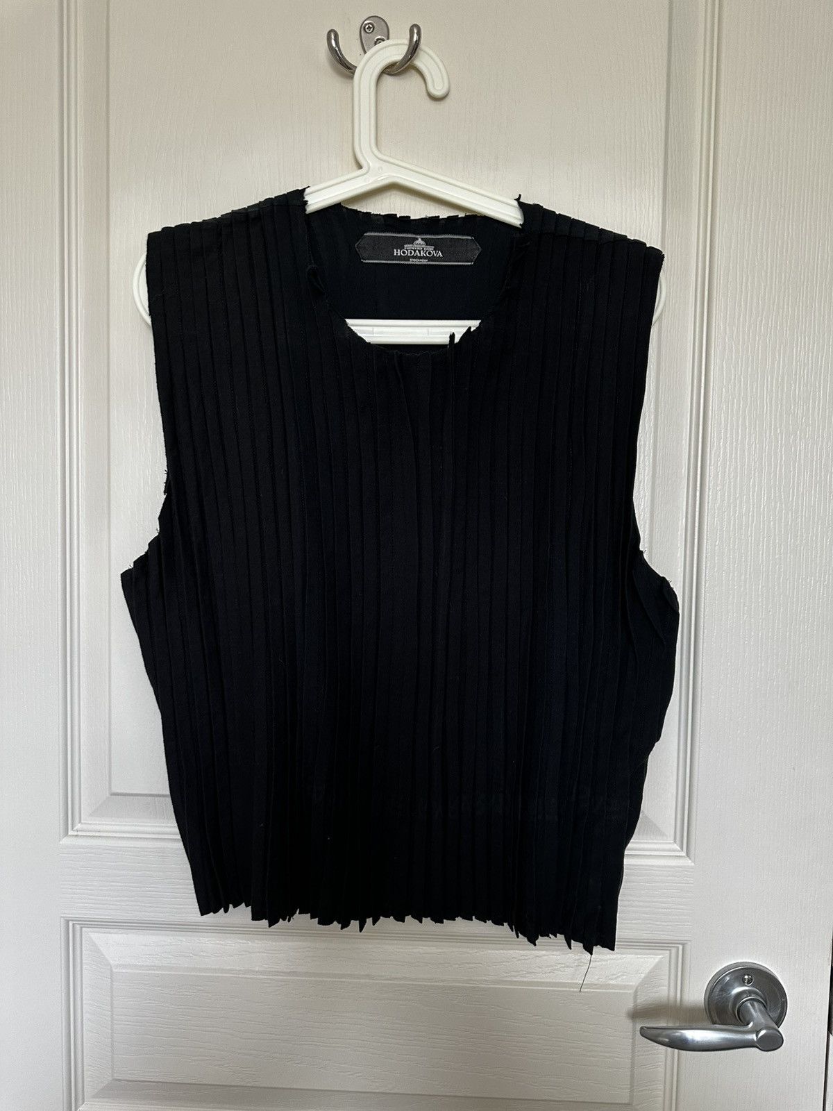 Hodakova HODAKOVA pleated tank top navy Size US L / EU 52-54 / 3 - 5 Thumbnail
