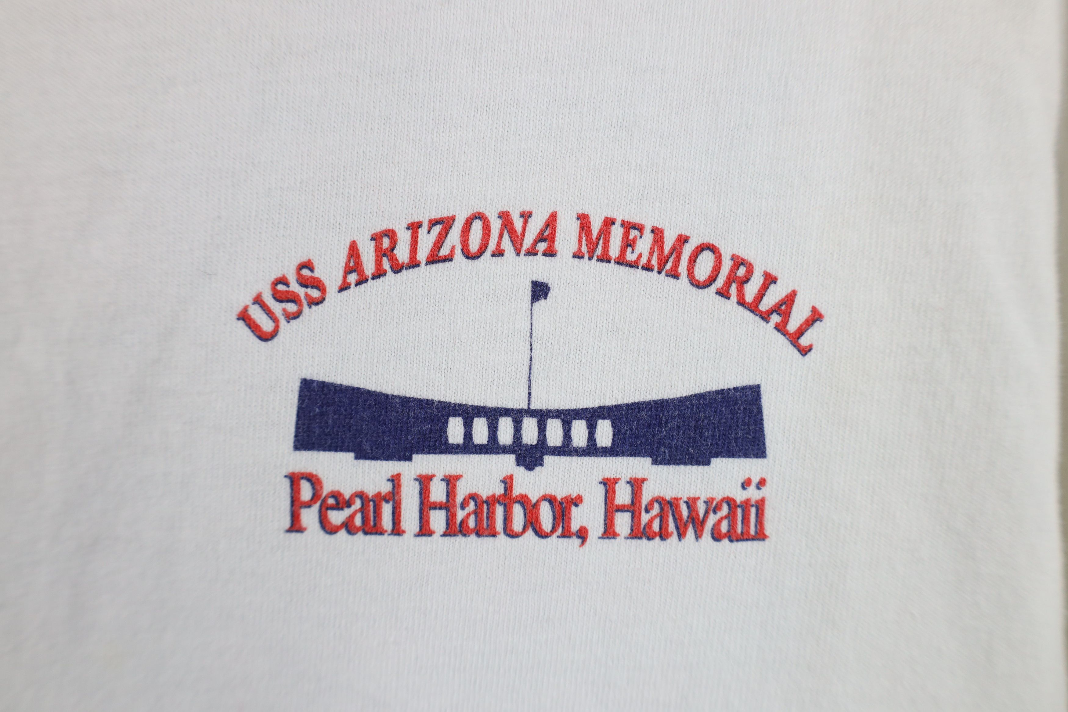 Vintage Vintage 90s Y2K Memorial Pearl Harbor Hawaii T-Shirt USA Size US L / EU 52-54 / 3 - 4 Thumbnail