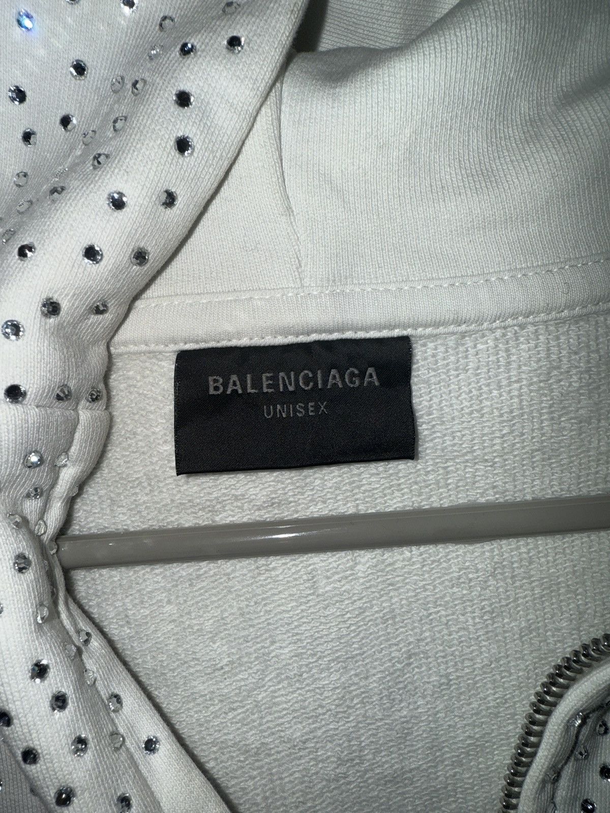 Balenciaga Balenciaga Crystal Embellished Hoodie SS23 Size US S / EU 44-46 / 1 - 7 Thumbnail