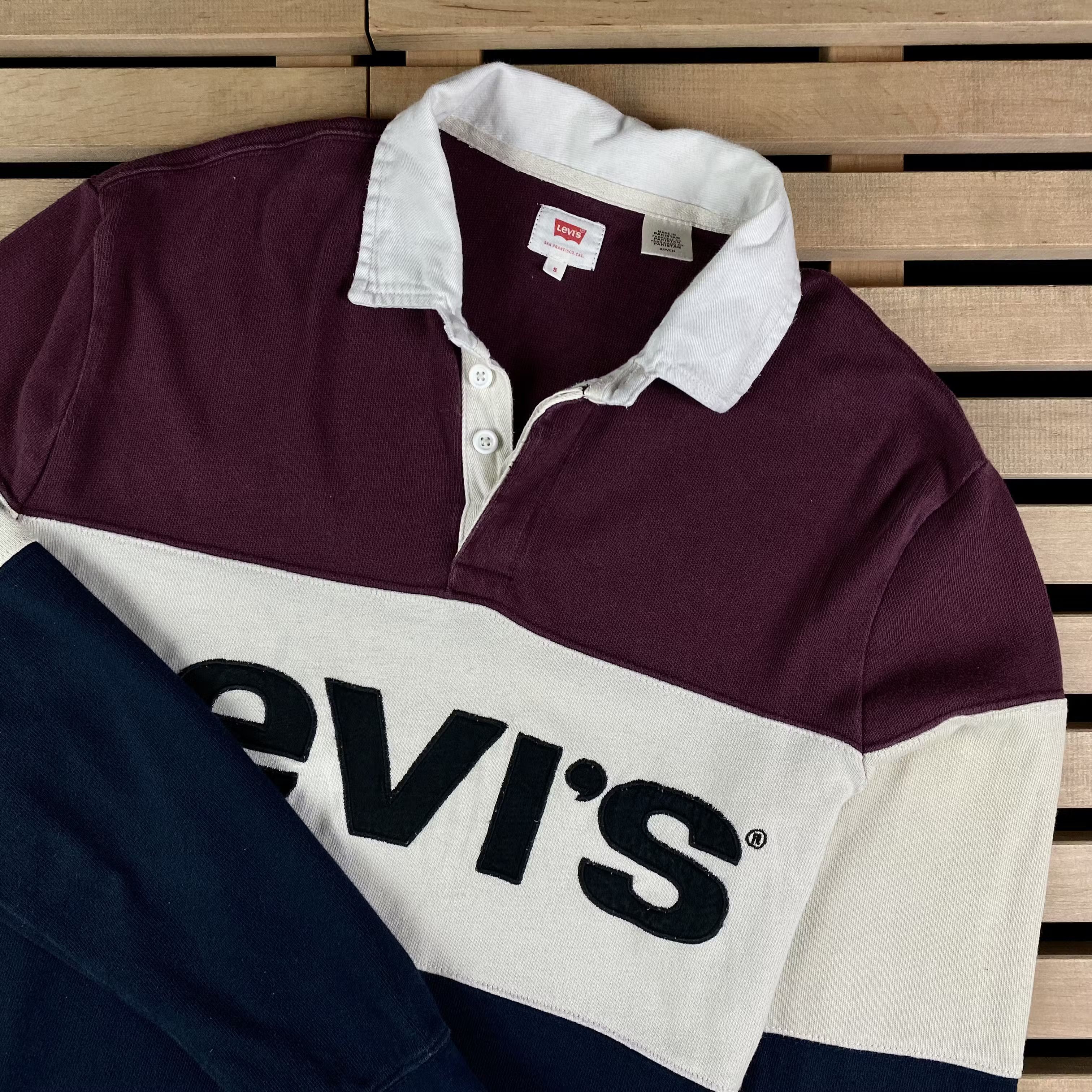 Levi's × Levi's Vintage Clothing Mens Rugby Sweatshirt Levis Big Logo Size S Size US S / EU 44-46 / 1 - 2 Thumbnail