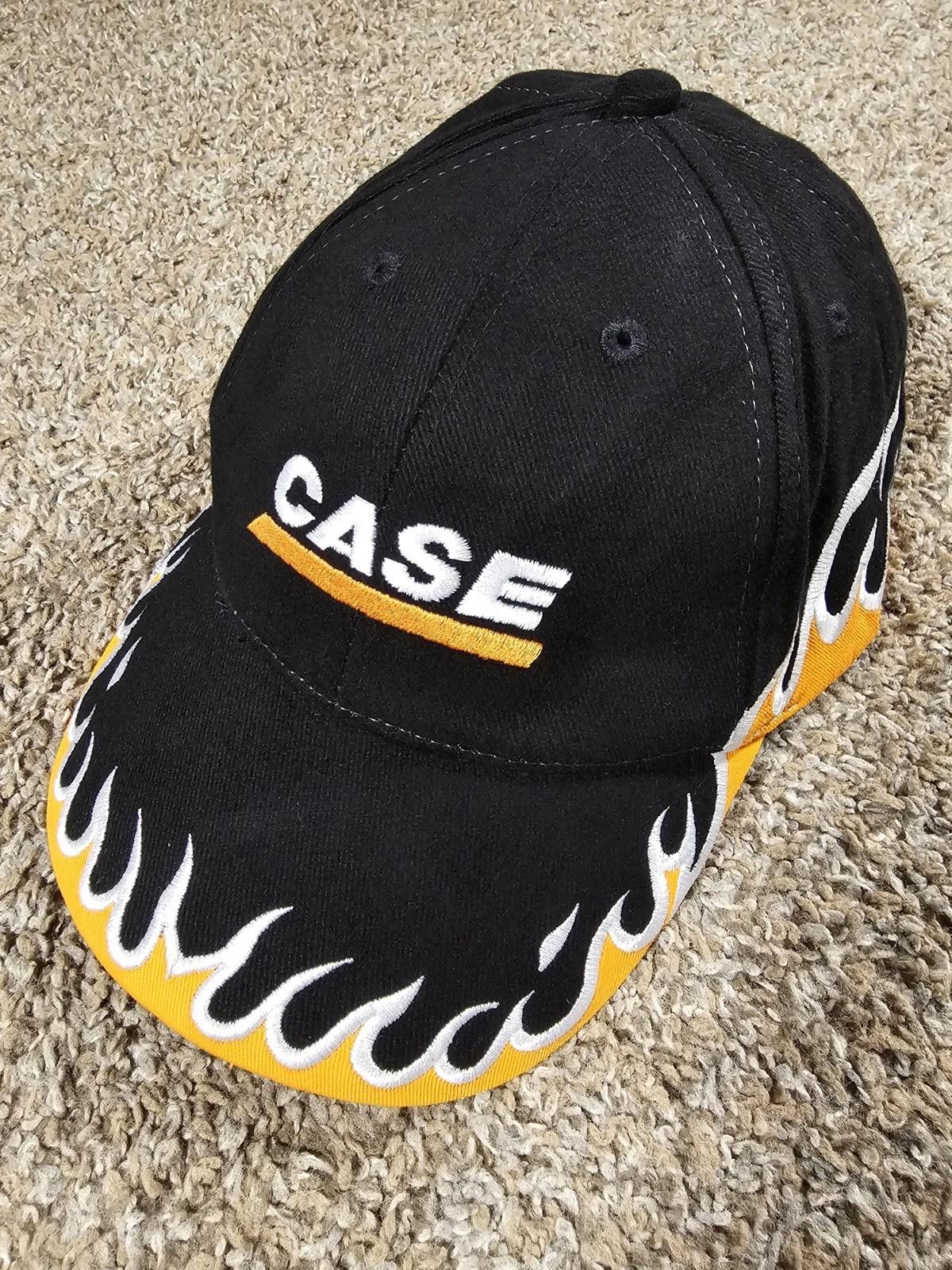 Hard Rock Cafe CASE Black & Yellow Graphic Flame Design Adjustable Cap Hat Size ONE SIZE - 1 Thumbnail