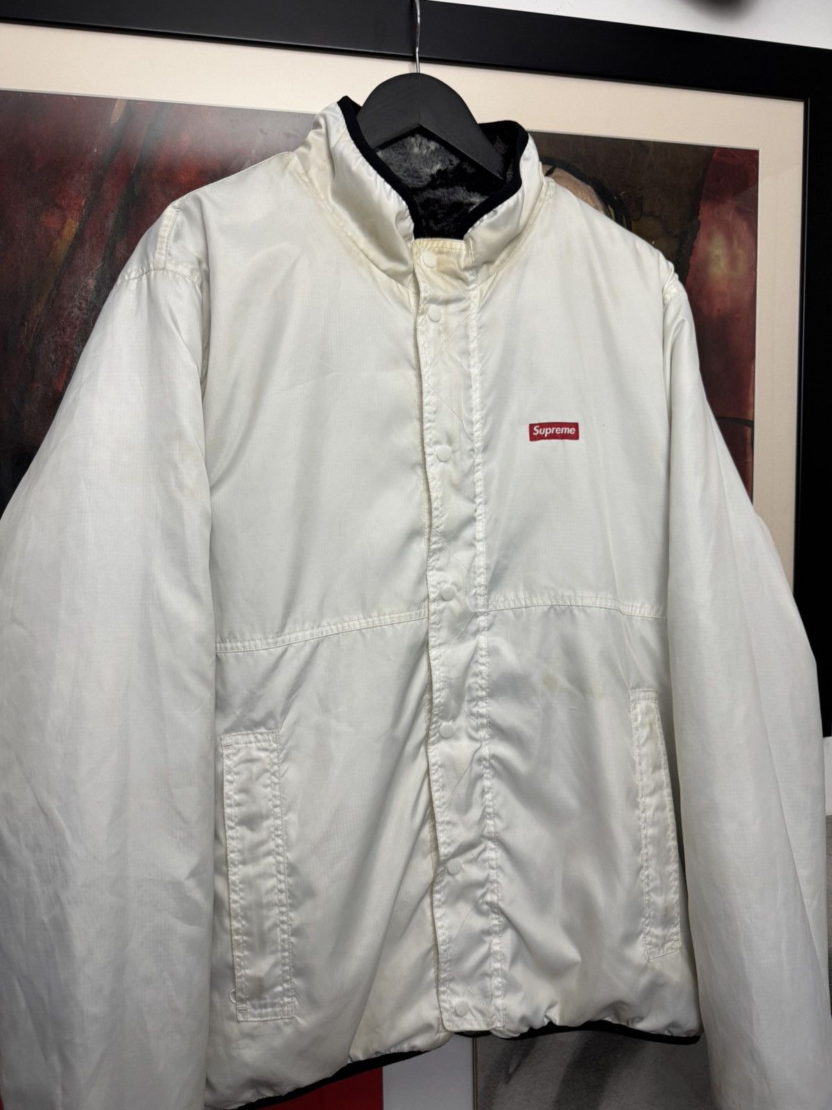 Supreme FW16 Supreme Roses Sherpa Fleece Reversible Jacket Archive Size US XL / EU 56 / 4 - 8 Thumbnail