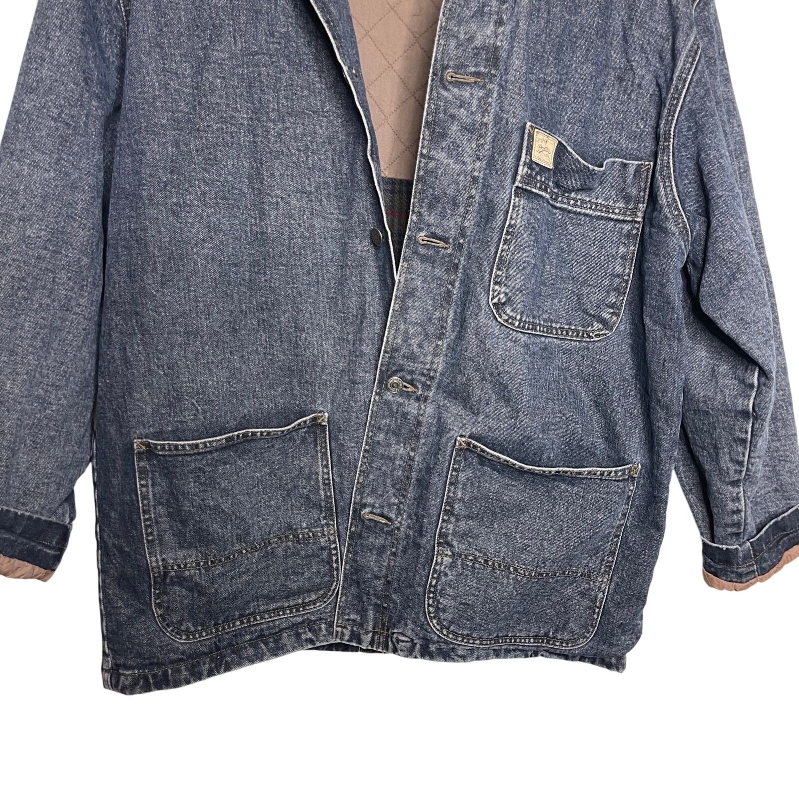 Gap Vintage Gap Denim Premier Standard Faded Blue BarnJacket Size US M / EU 48-50 / 2 - 3 Thumbnail