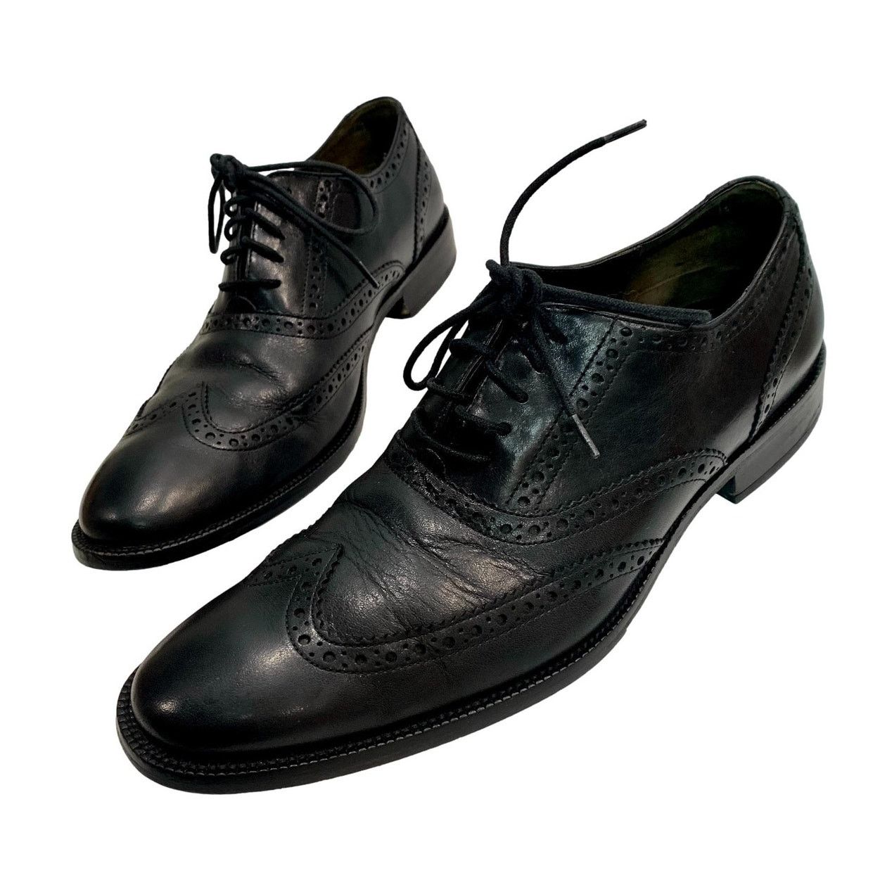 Men\'s Cole Haan x NikeAir Black Leather Dress Oxfords Size 9.5 Cole Haan Nike Air Mens 5713141 Black Lace-Up | Mercari main image 2