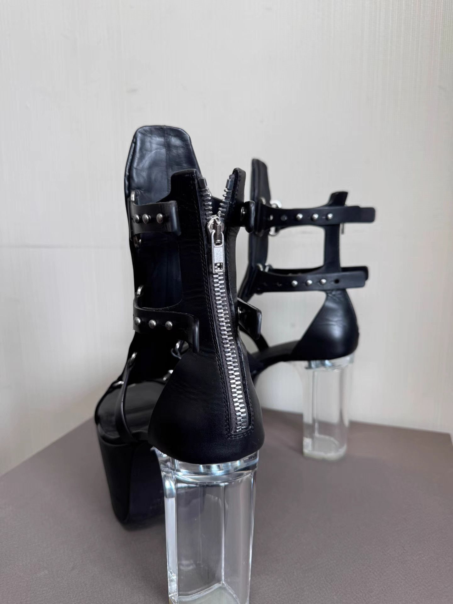 Rick Owens Rick Owens Roman Studded Kiss Boots Sandals Q8 Size US 7 / IT 37 - 8 Thumbnail