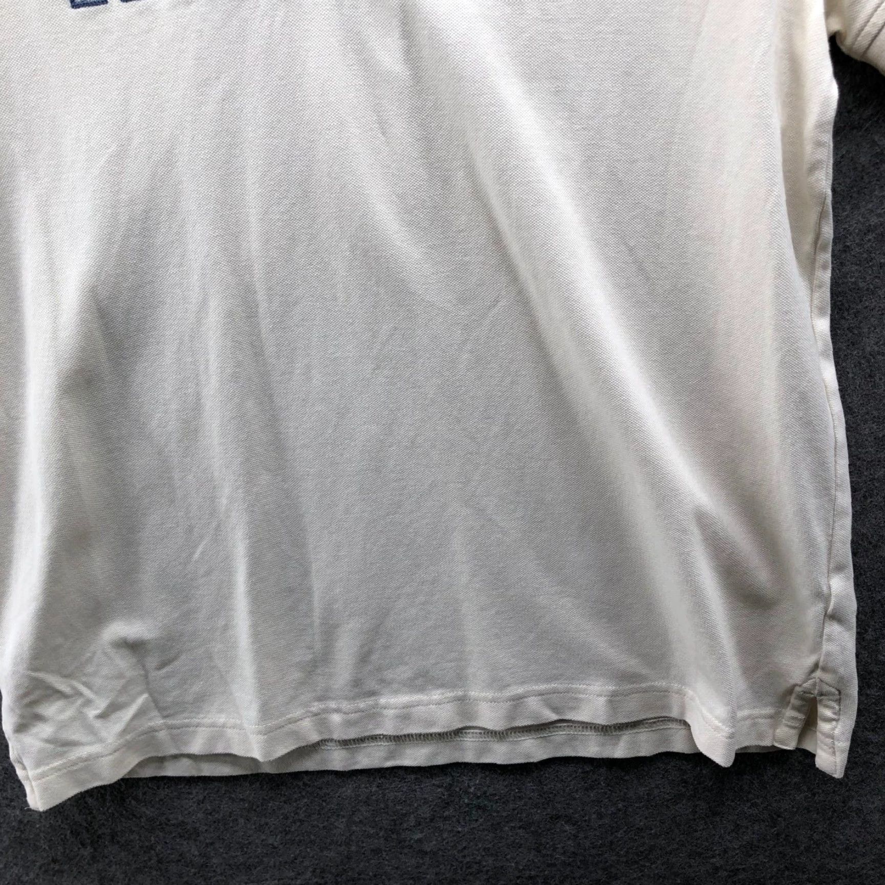 Tommy Hilfiger Tommy Hilfiger Polo Shirt Mens S Ivory Embroidered Logo Short Sleeve Regular Fit Shirt Size US S / EU 44-46 / 1 - 6 Thumbnail