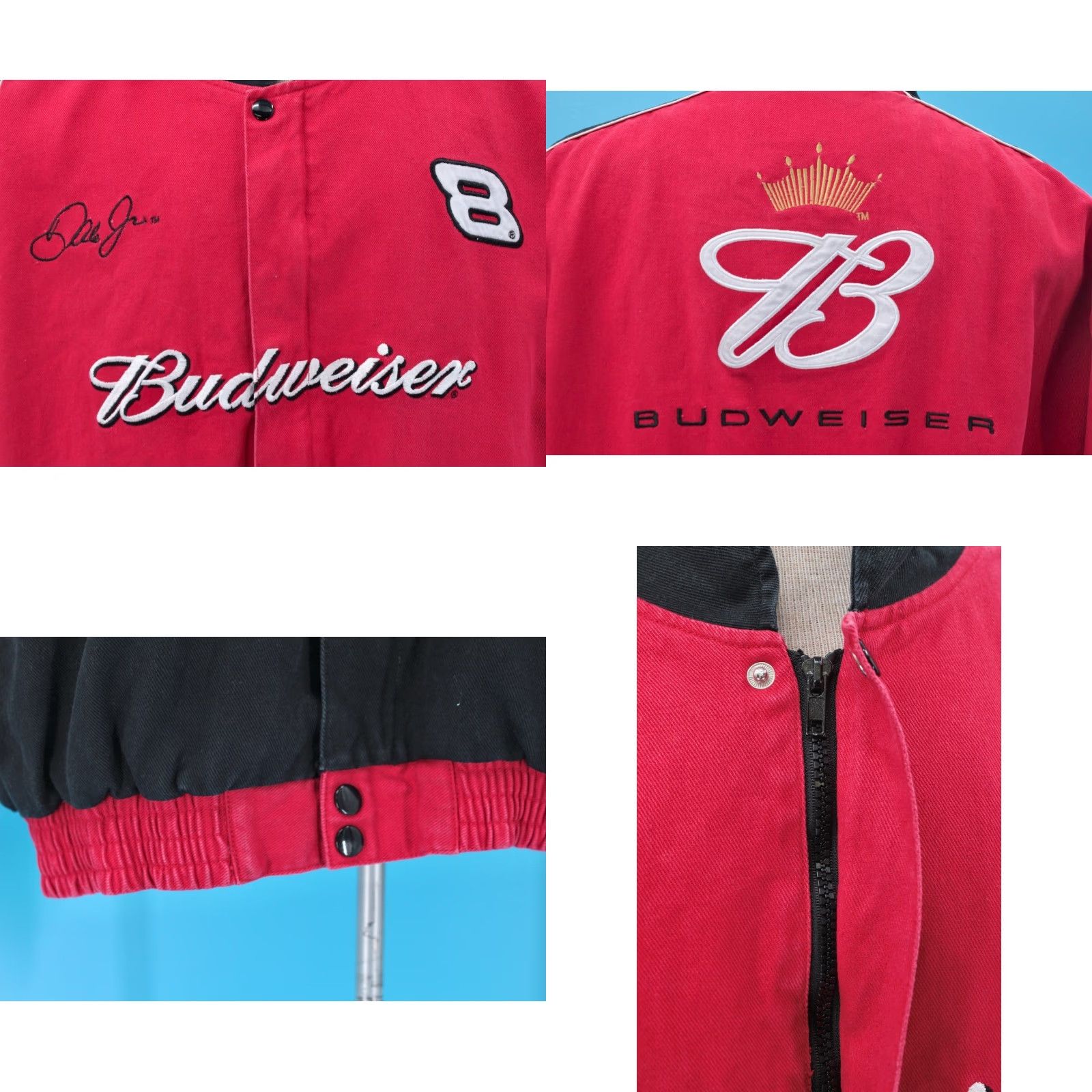 Budweiser Winner's Circle NASCAR Jacket Mens VTG 90s Red XL 1990s Budweiser Racing Jacket Men's Size US XL / EU 56 / 4 - 8 Thumbnail