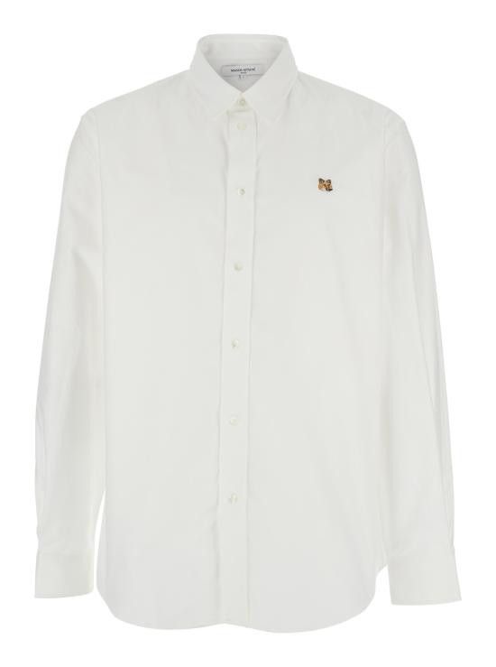 Maison Kitsune MAISON KITSUNE Men Shirts MM00408WC5012P100 White Size US M / EU 48-50 / 2 - 1 Thumbnail