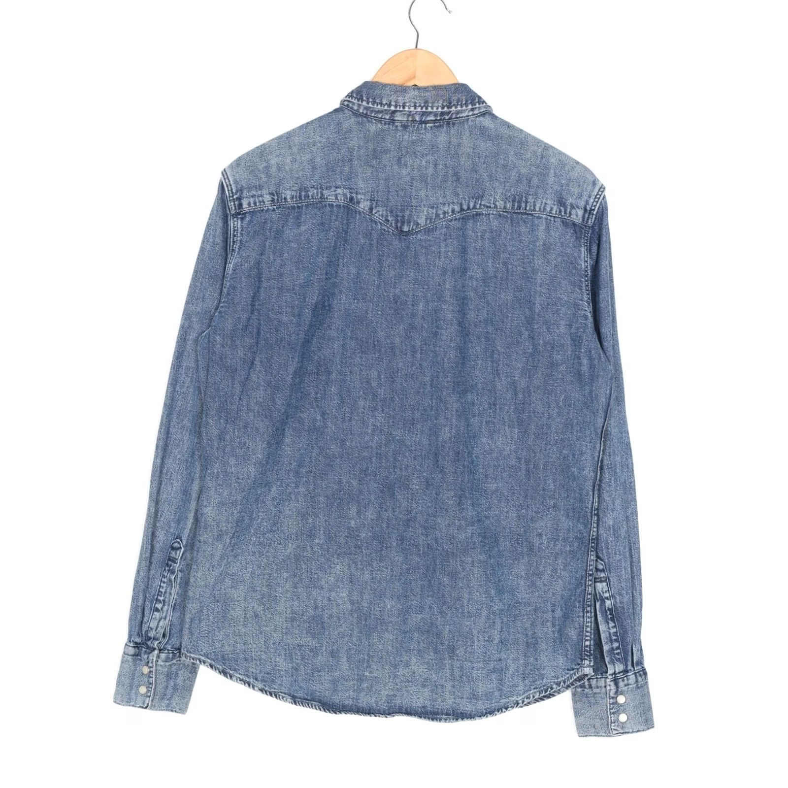 Levi's VINTAGE Levi’s Barstow Western Denim Shirt Men M Long Sleeve Blue VR2956 Size US M / EU 48-50 / 2 - 3 Thumbnail