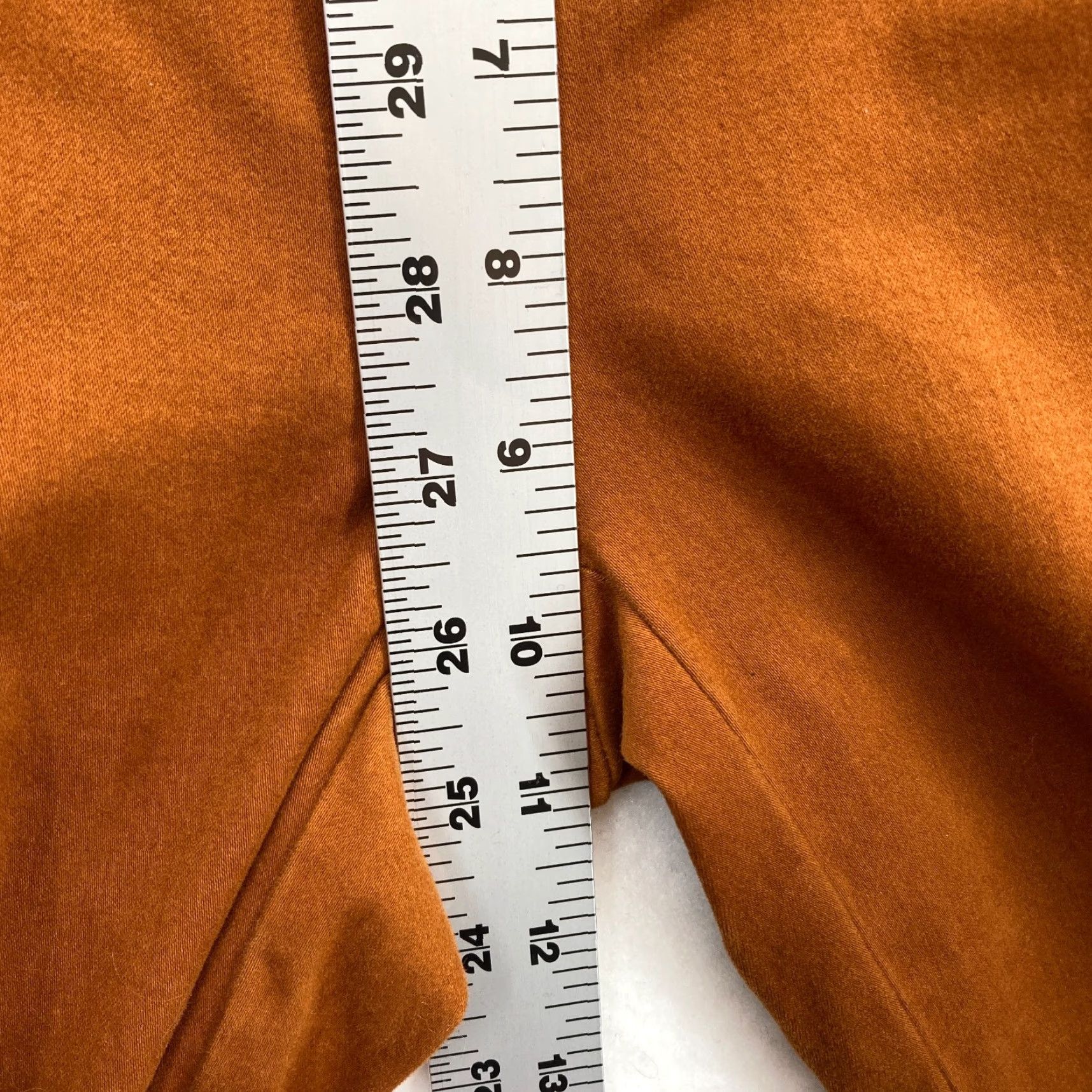 Ann Taylor LOFT Outlet Skinny Ankle Pants Women's 2 Brown Stretch Fabric Slim Leg Mid Rise Ann Taylor Pants Womens Brown Slim Ankle Length Capable 2 Size 30" / US 8 / IT 44 - 5 Thumbnail