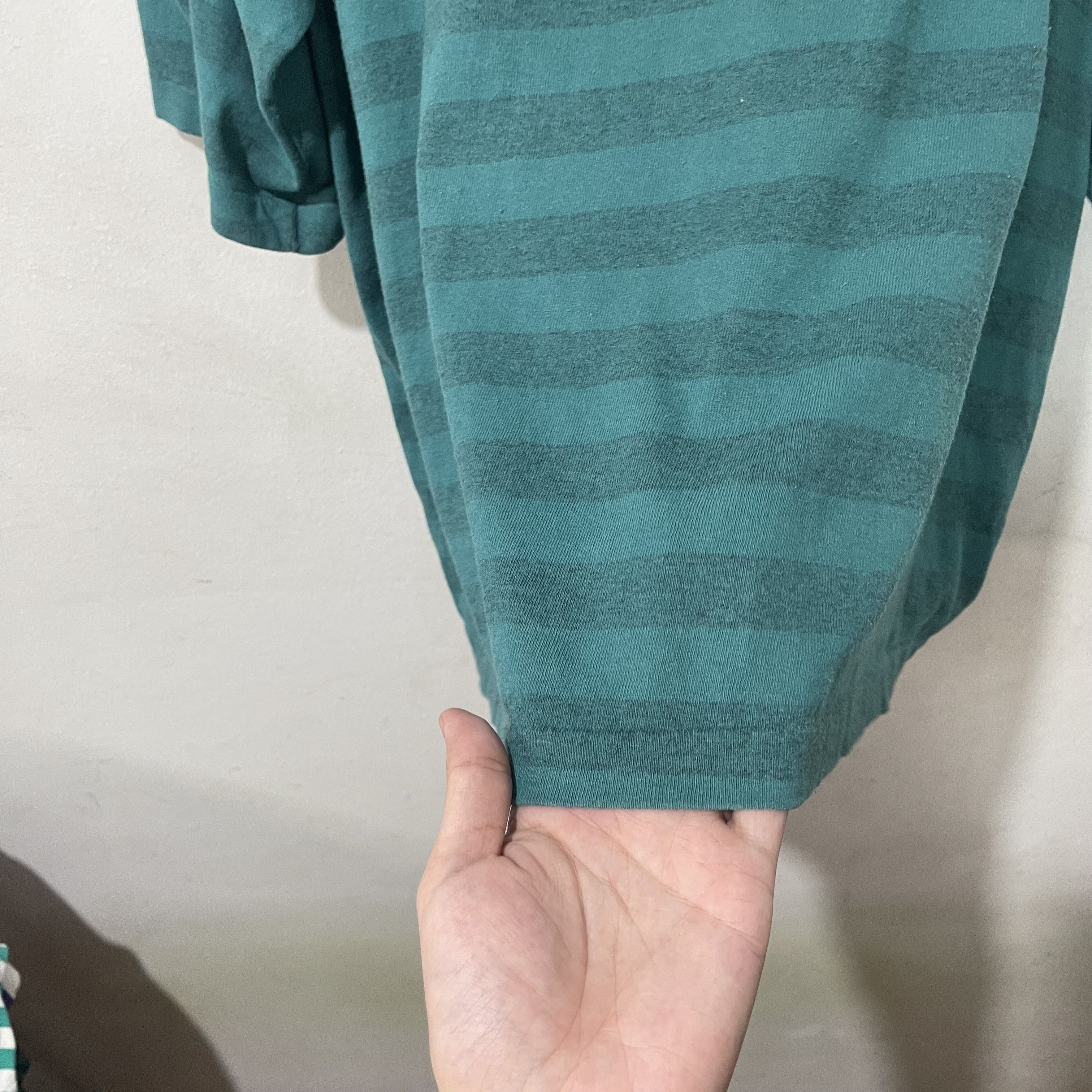 Vintage Vintage 90s Striped T-Shirt Size US XXL / EU 58 / 5 - 2 Thumbnail
