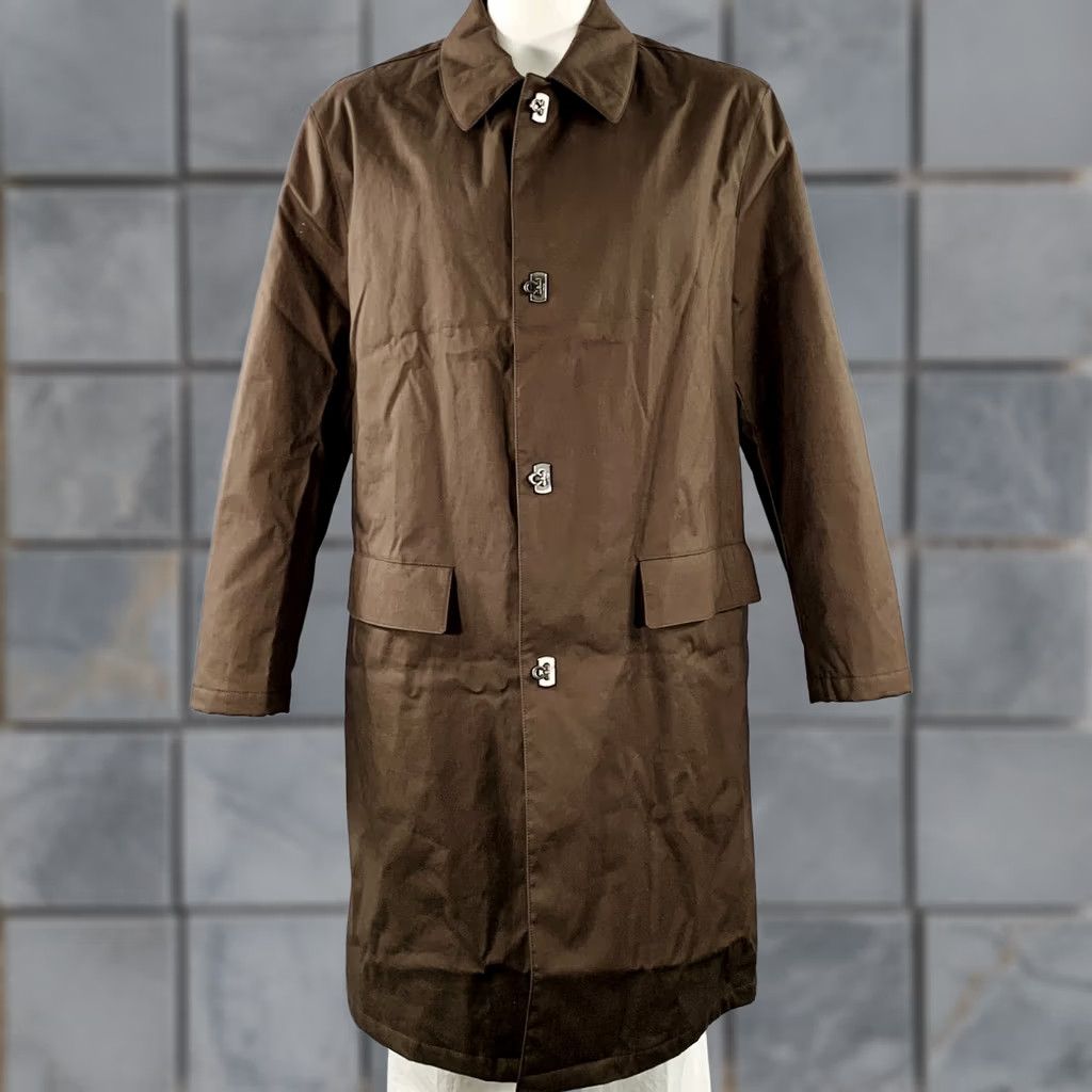 Salvatore Ferragamo SALVATORE FERRAGAMO Coat Brown Cotton Blend Size 44 Mens Size US S / EU 44-46 / 1 - 1 Thumbnail