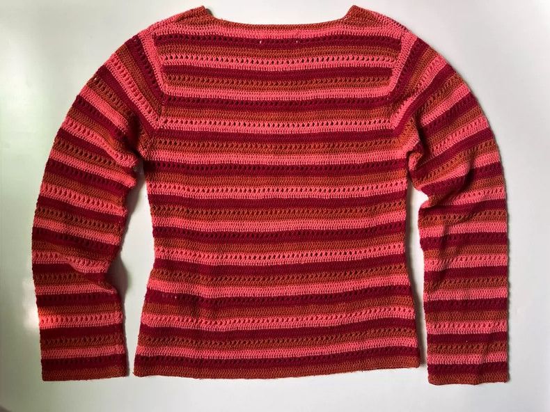 Comme des Garcons Comme des Garcons size 均码 Hollow crocheted striped sweater Size S / US 4 / IT 40 - 2 Thumbnail
