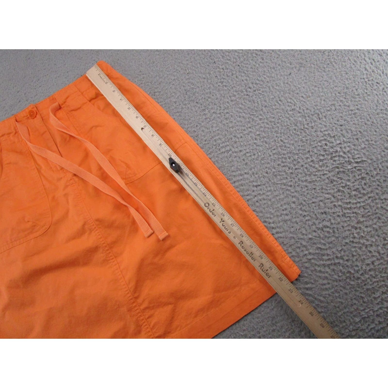 Talbots Talbots A-Line Skirt Orange Midi Womens Size 2 Outdoors Cotton Casual Fall Spring Summer Winter Streetwear Size 26" / US 2 / IT 38 - 6 Thumbnail