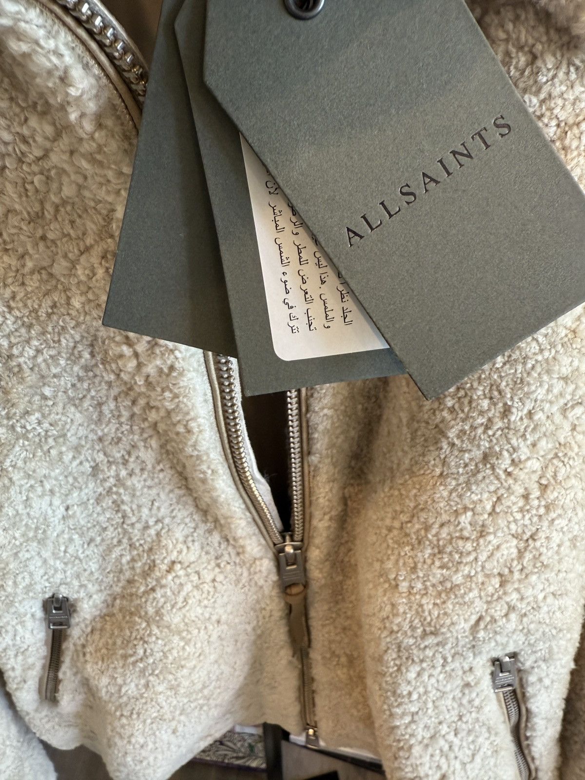 Allsaints ALLSaints Charlie Shearling Leather Bomber Jacket XL Size US XL / EU 56 / 4 - 12 Thumbnail