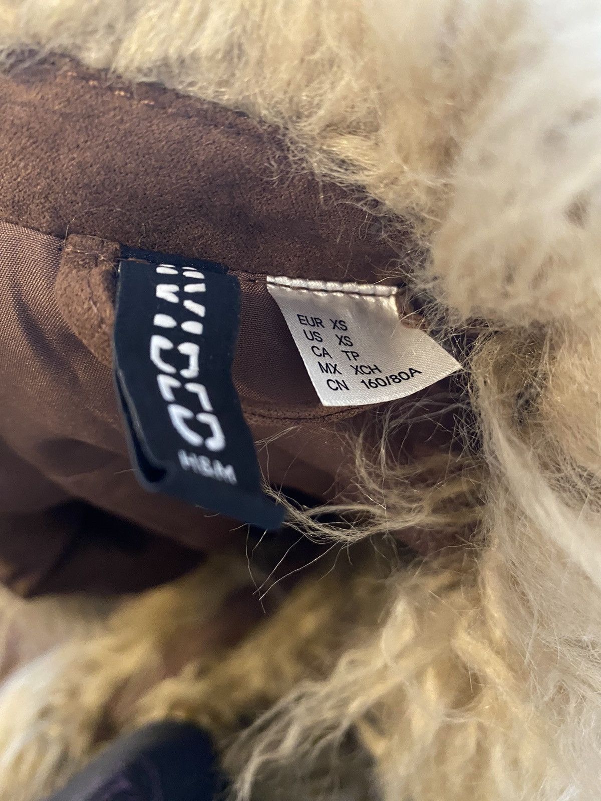 H&M Brown Afghan Coat Size XS / US 0-2 / IT 36-38 - 3 Thumbnail