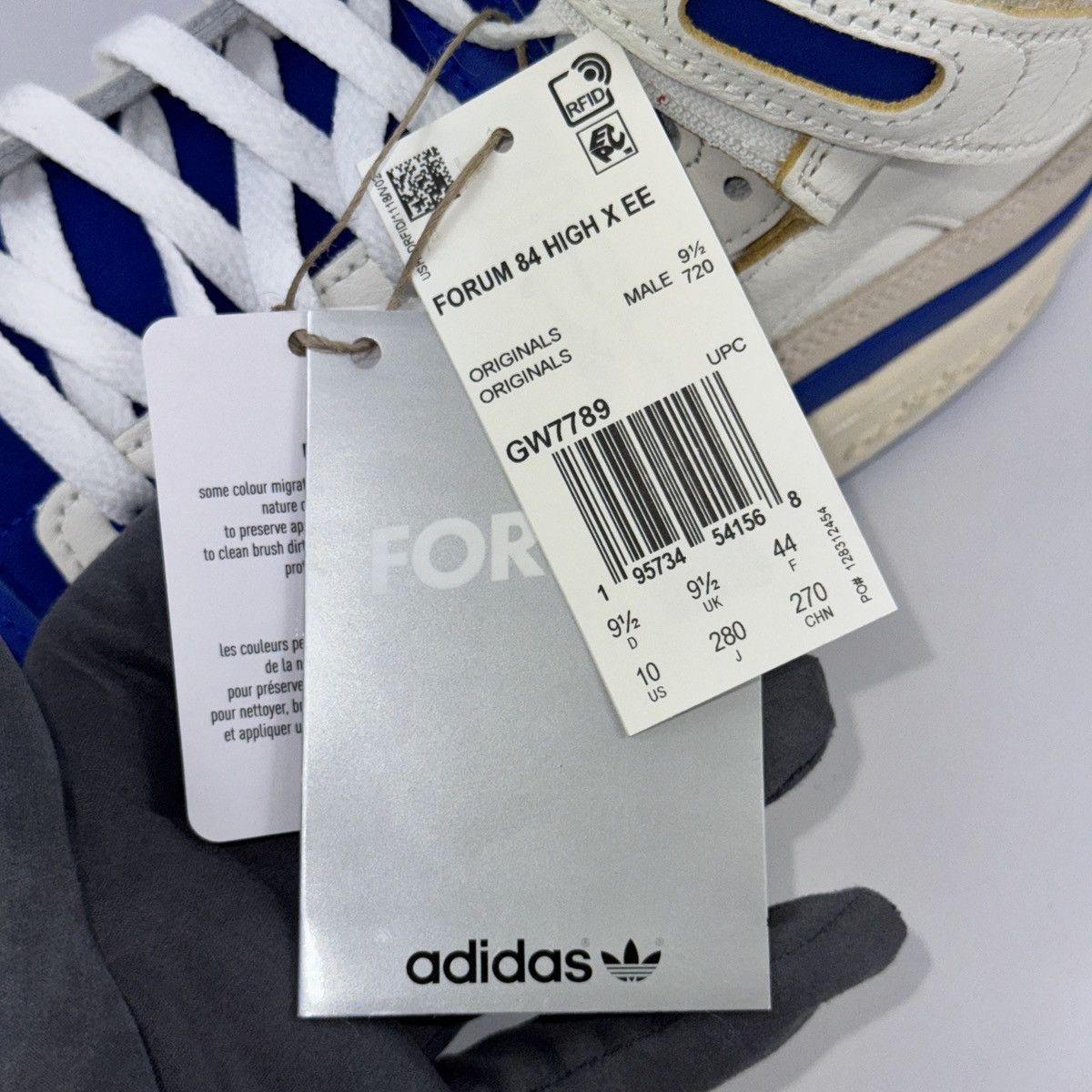 Adidas × Eric Emanuel ADIDAS FORUM 84 HIGH KANSAS JAYHAWKS SNEAKERS Size US 10 / EU 43 - 8 Thumbnail