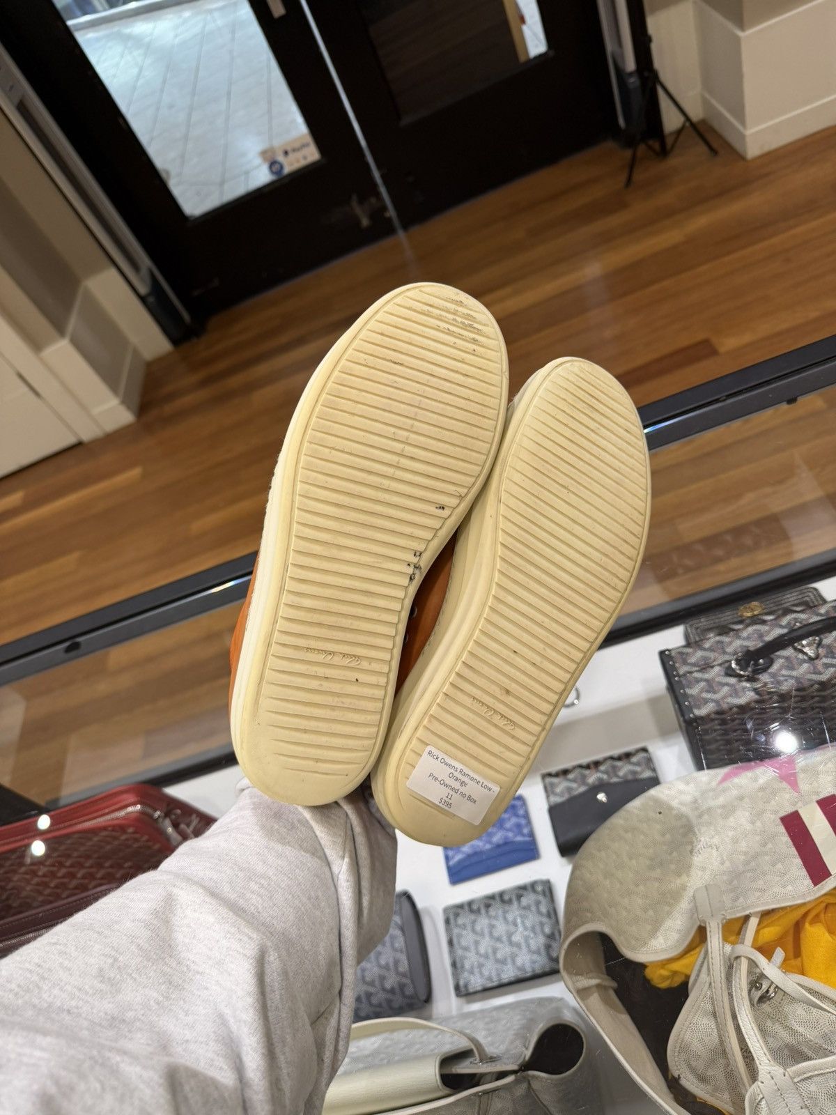 Rick Owens Rick Owens Ramone Lows -Orange Size US 11 / EU 44 - 7 Thumbnail