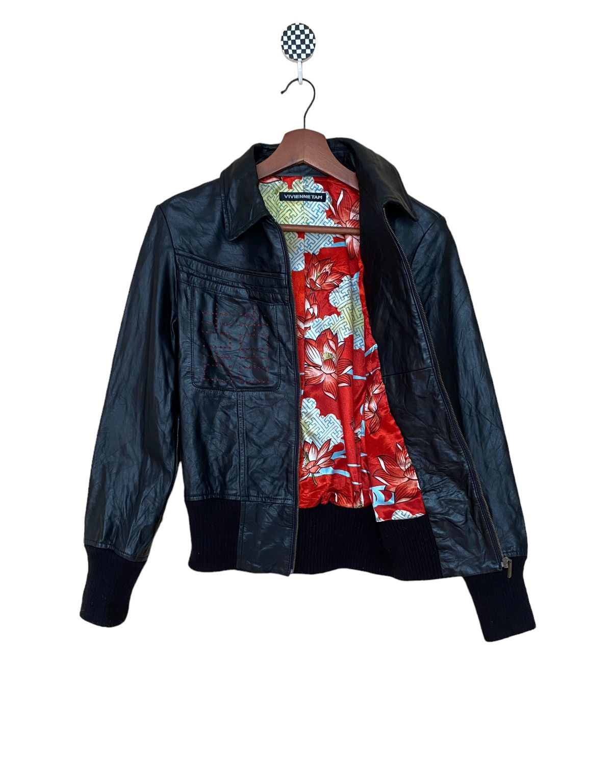 Vivienne Tam Vintage Brand Vivienne Tam Leather Jacket 2000s Size US S / EU 44-46 / 1 - 1 Thumbnail