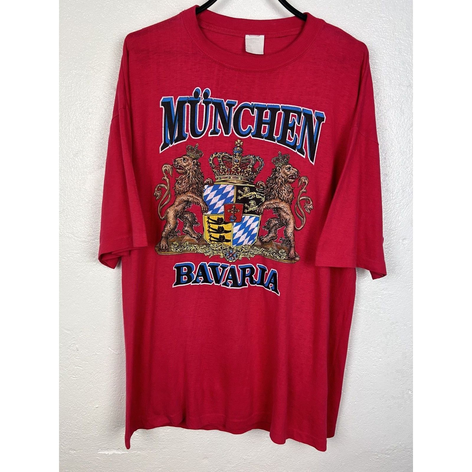 Vintage 90s Vintage Bavaria Munchen Munich Single Stitch T-Shirt Size US XXL / EU 58 / 5 - 1 Thumbnail