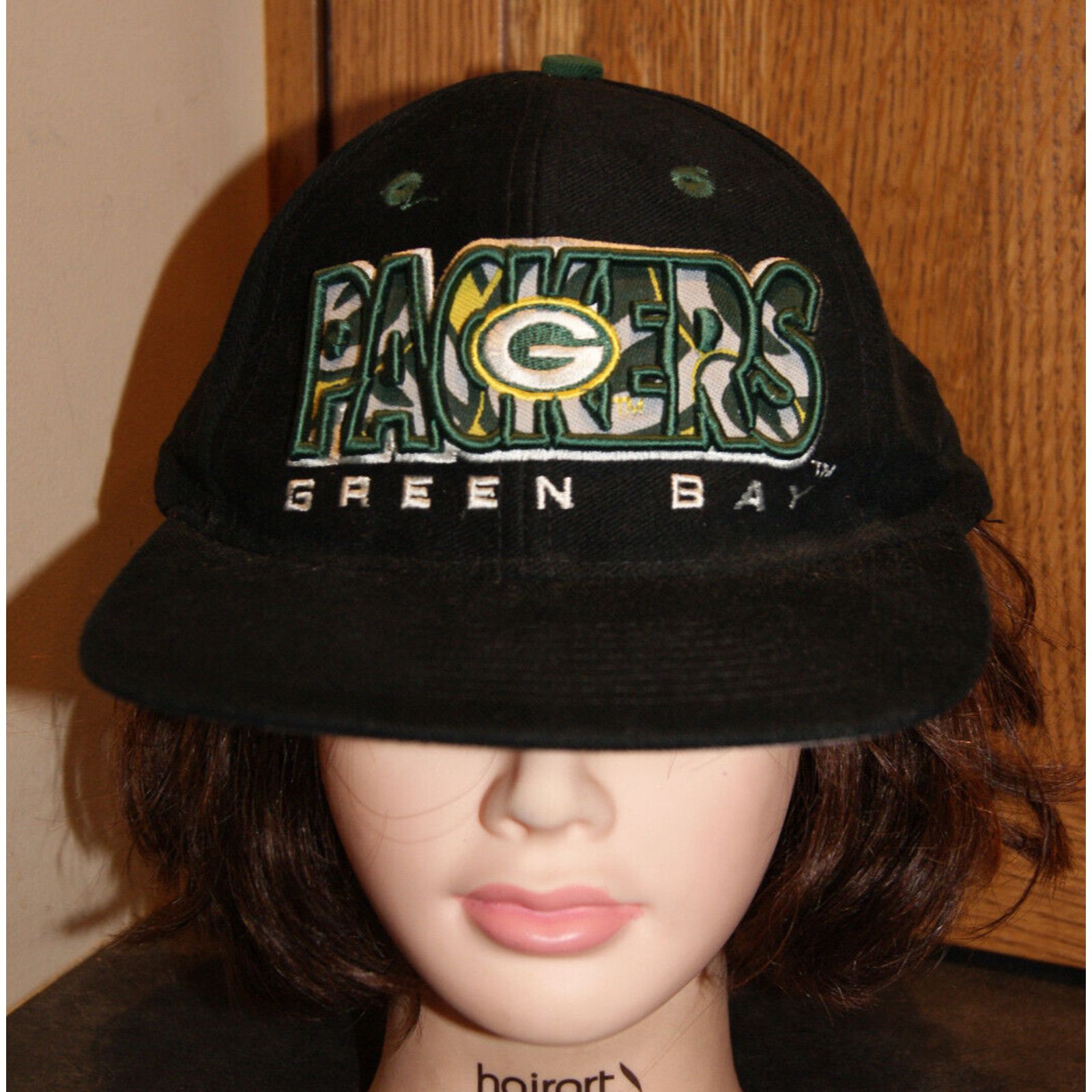 Drew Pearson VTG Green Bay Packer Black Snapback Hat Cap Drew Pearson 3-D Size ONE SIZE - 2 Thumbnail