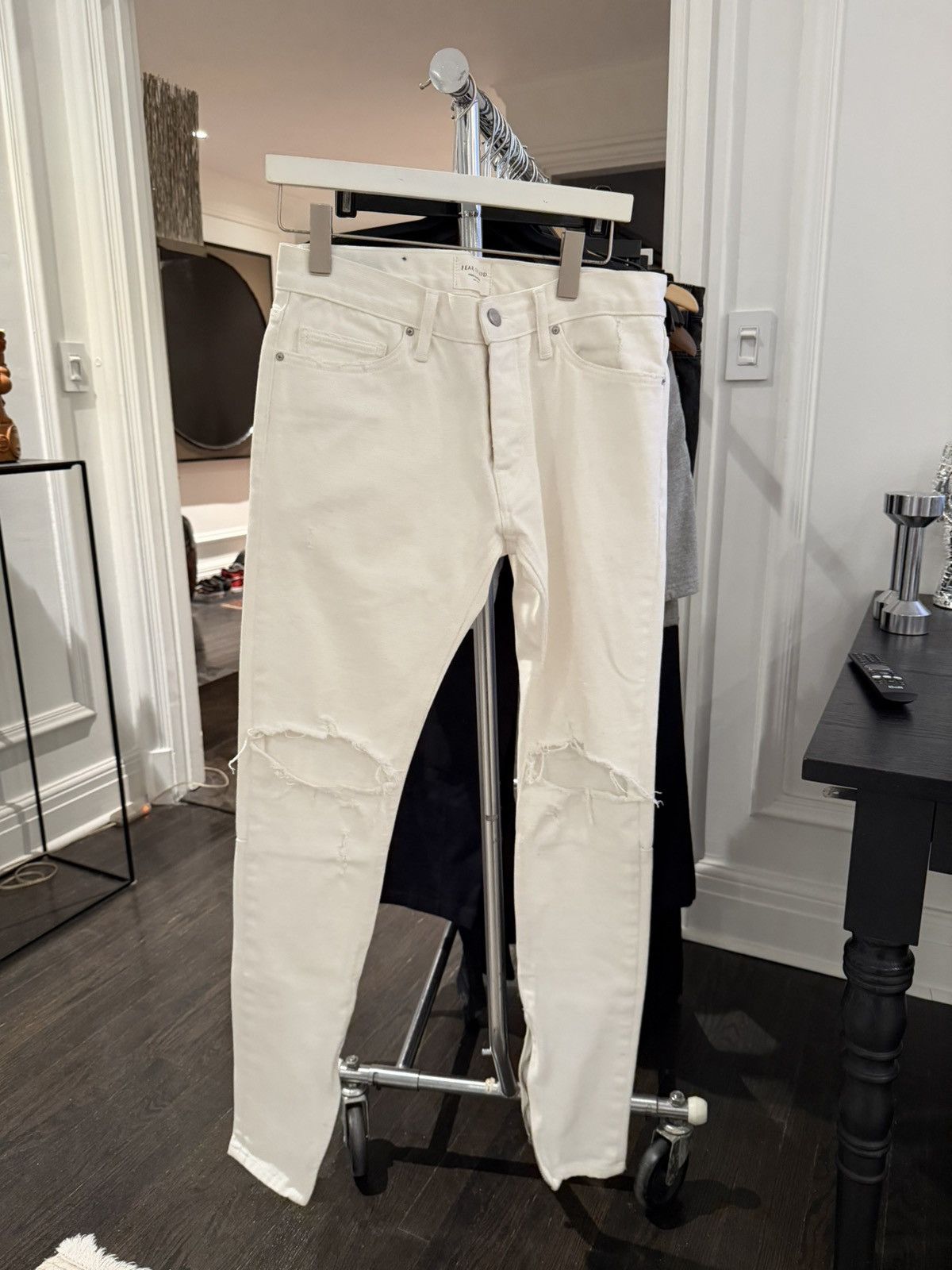 Fear of God Fear of God 2015-2016 White Denim Size US 31 - 1 Thumbnail