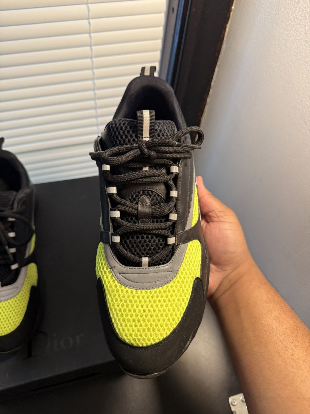 Dior Dior B22 Black Yellow Volt Size 11 US / 44 EU Size US 11 / EU 44 - 7 Thumbnail