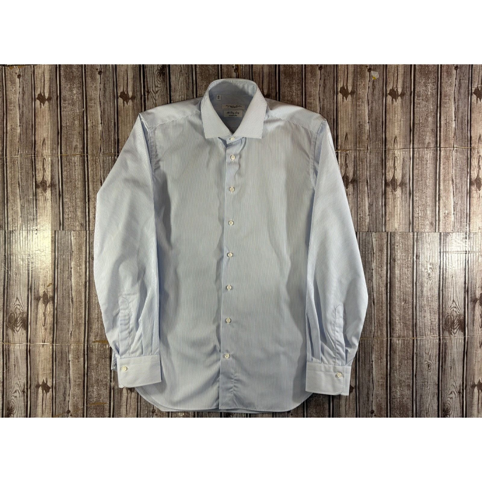 Todd Snyder Emanuele Maffeis x Todd Snyder Streiped Dress Shirt sz 16 co Size US M / EU 48-50 / 2 - 1 Thumbnail