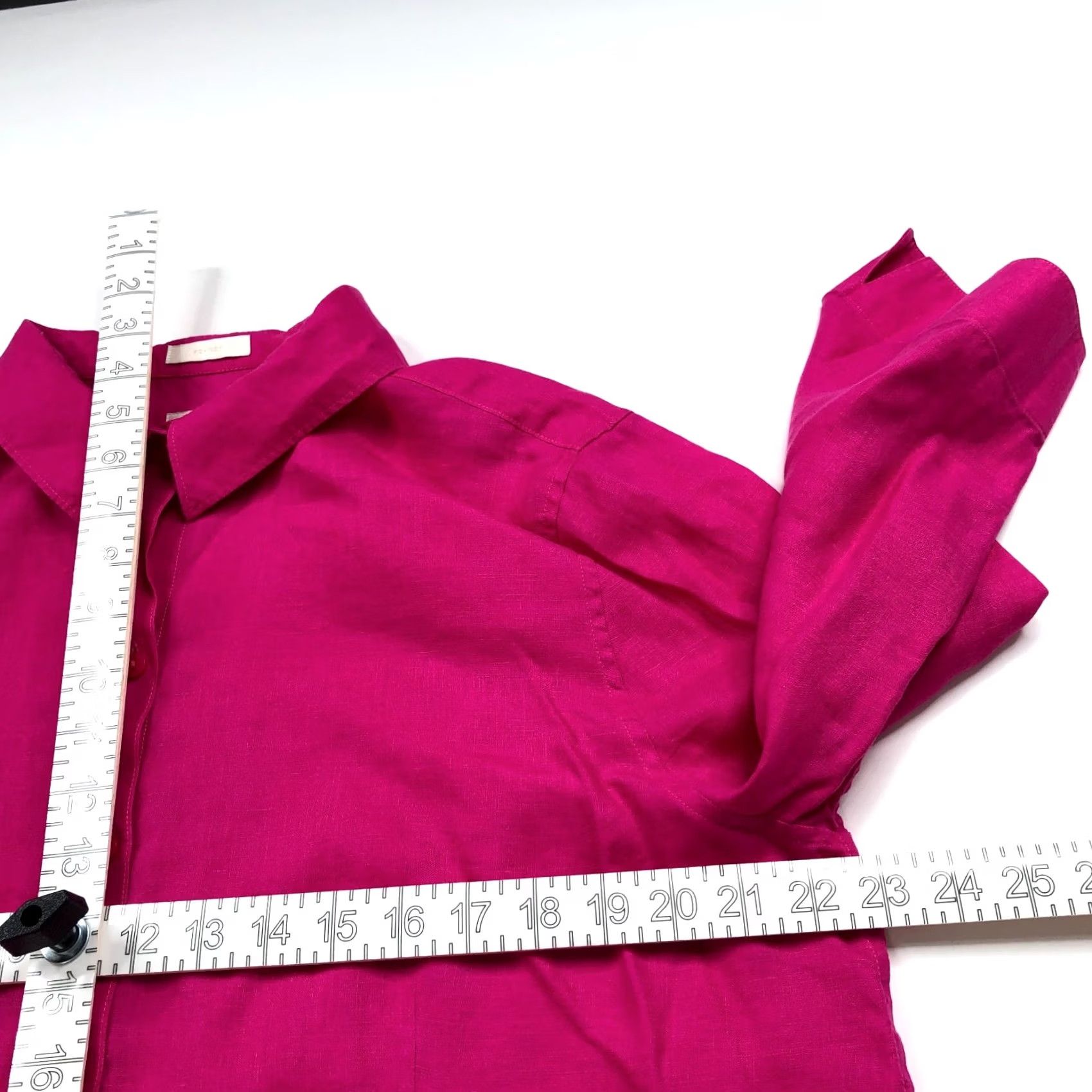 Vintage Chico's Shirt XL Pink 100% Linen Long Sleeve Button-Up Casual Womens Regular Size XL Size XL / US 12-14 / IT 48-50 - 5 Thumbnail