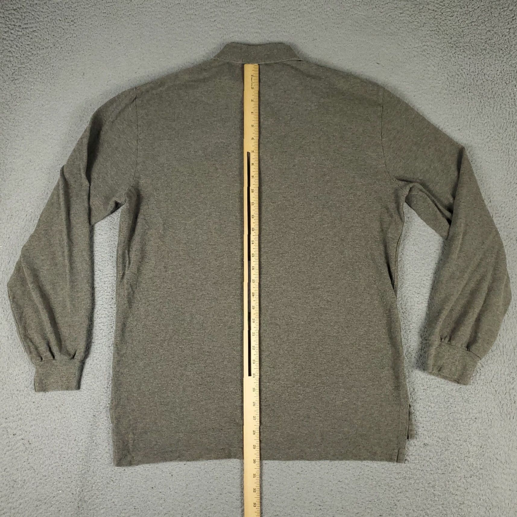 Ralph Lauren Ralph Lauren Polo Shirt Mens Large Gray Pony Casual Long Sleeve Shirt L Gray Polo Shirt Mens Size US L / EU 52-54 / 3 - 6 Thumbnail