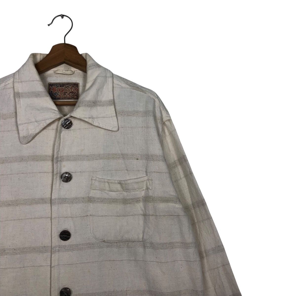 45rpm 📌Vintage Chore Jacket Button Striped Design Milagosta India Size US M / EU 48-50 / 2 - 7 Thumbnail