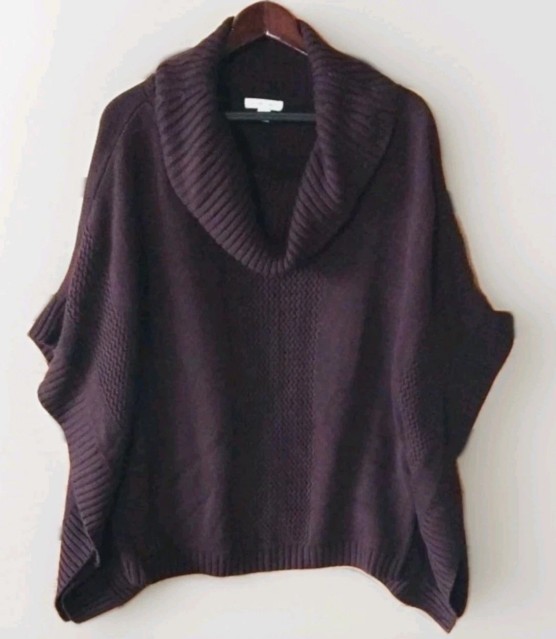 Other New York Company Poncho Sweater Women Medium Burgundy Cowl Size M / US 6-8 / IT 42-44 - 1 Thumbnail